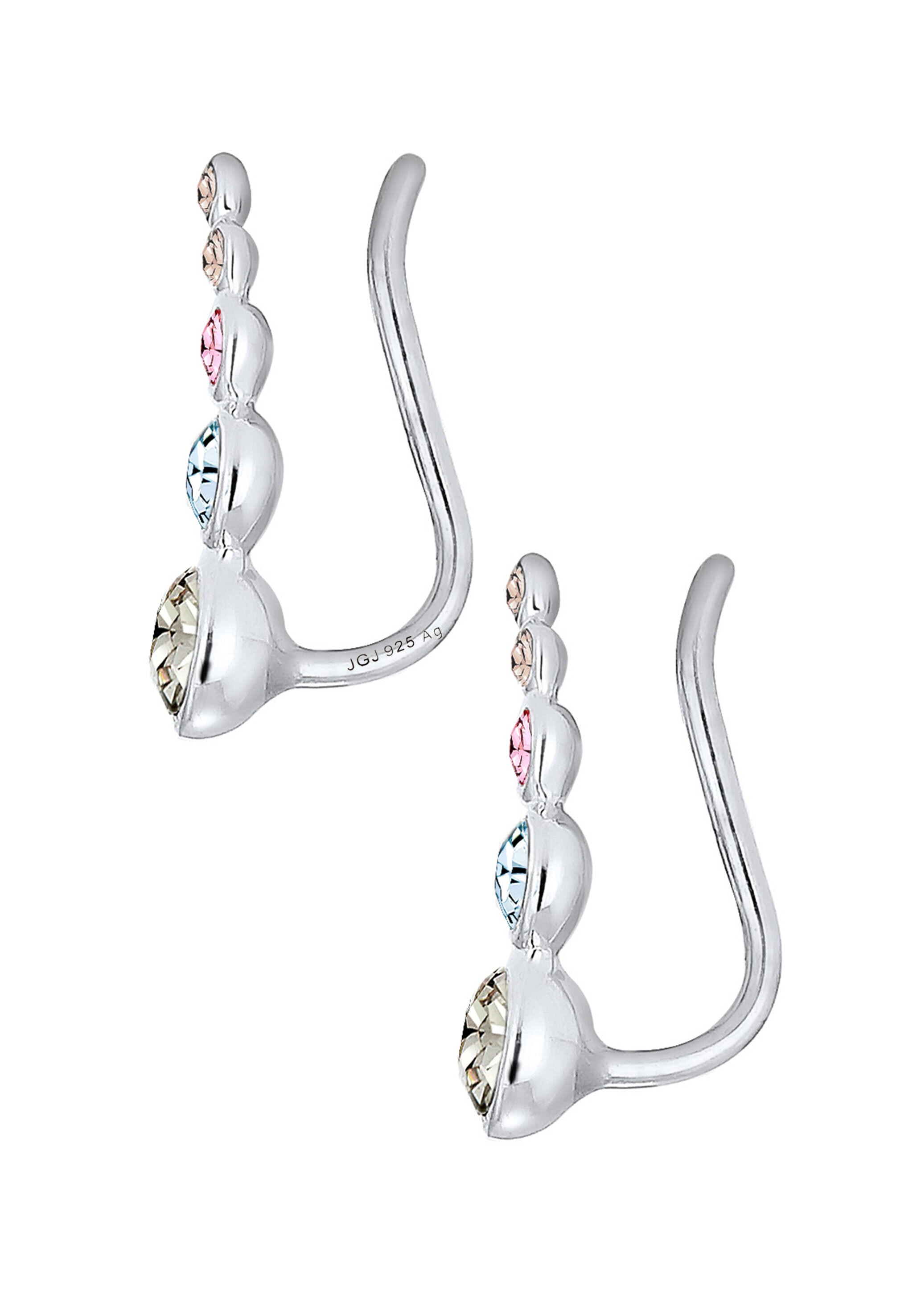 Elli Paar Ohrstecker »Ohrringe Ohrklemme Earclimber, mit Kristallen von Swarovski®«