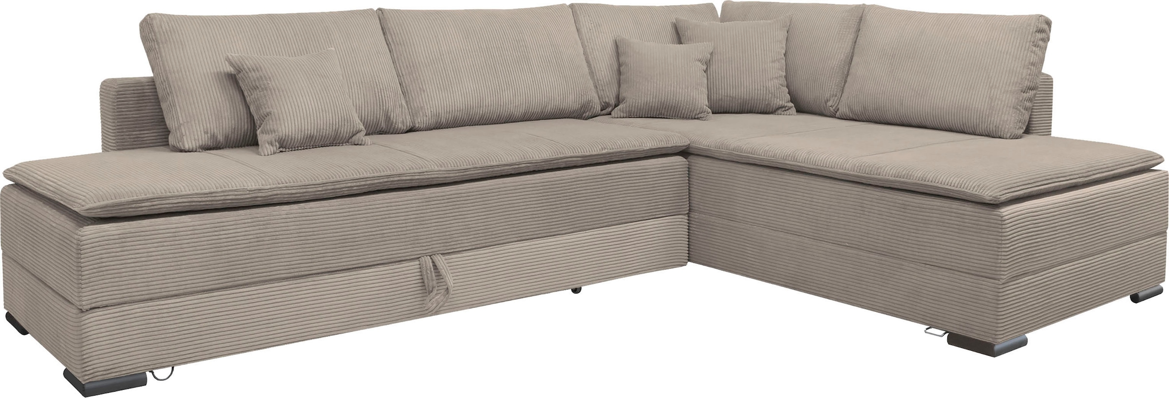 INOSIGN Ecksofa »Night & Day L-Form mit Dauer-Schlaffunktion, Cord-Bezug!«, inklusive Bettfunktion und Bettkasten