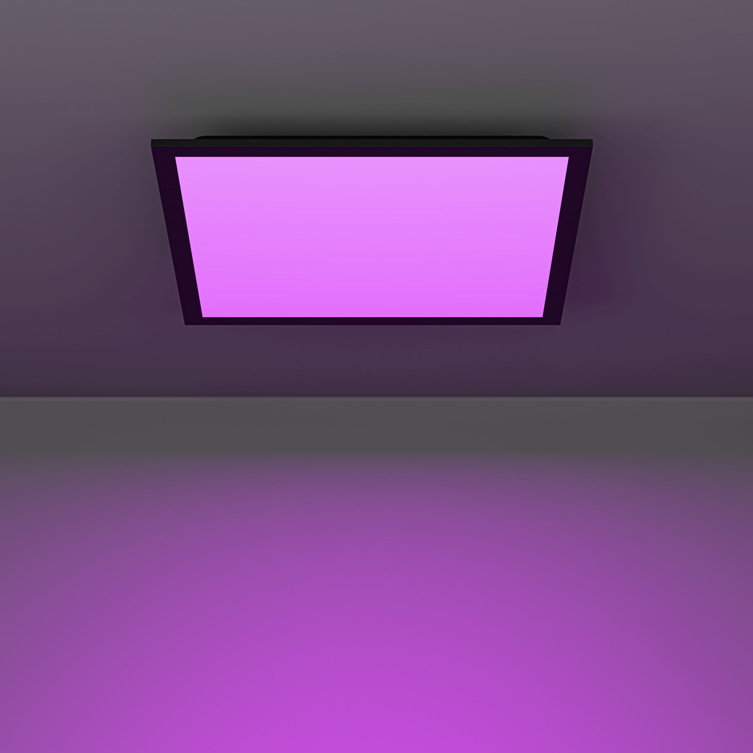 EGLO LED Deckenleuchte »MORADILLO-Z Deckenlampe - Stahl - LED - 19W - IP20« LED-Modul 1 Stk. Kaltweiß | Neutralweiß | RGB | Warmweiß Wohzimmerlampe, Esszimmerlampe, Schlafzimmer, L39,3 x B39,3 x H6,1 cm