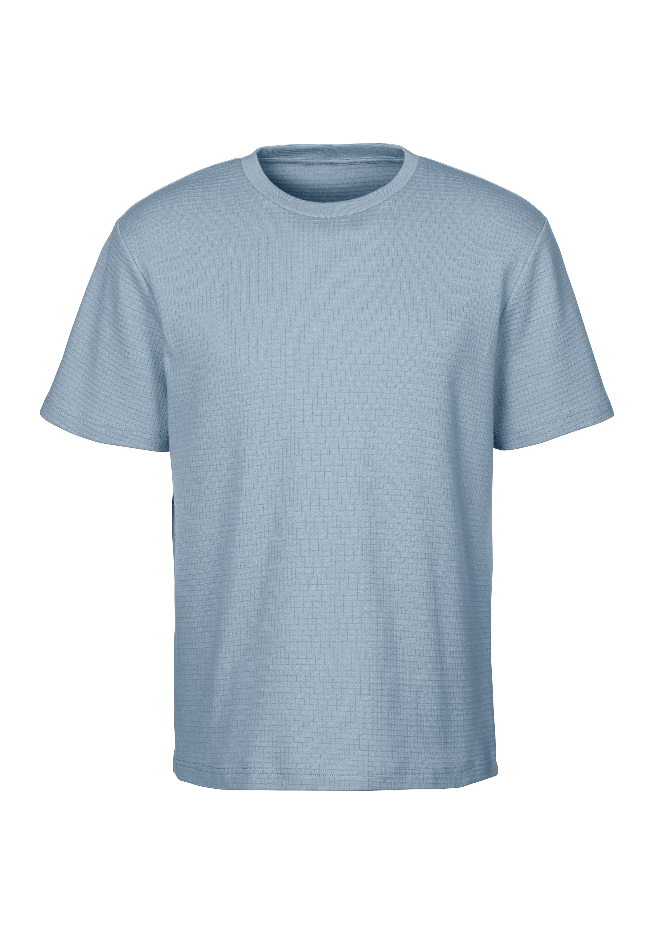 John Devin T-Shirt »mit Struktur« Rundhalsshirt mit Struktur aus Baumwoll-Mix