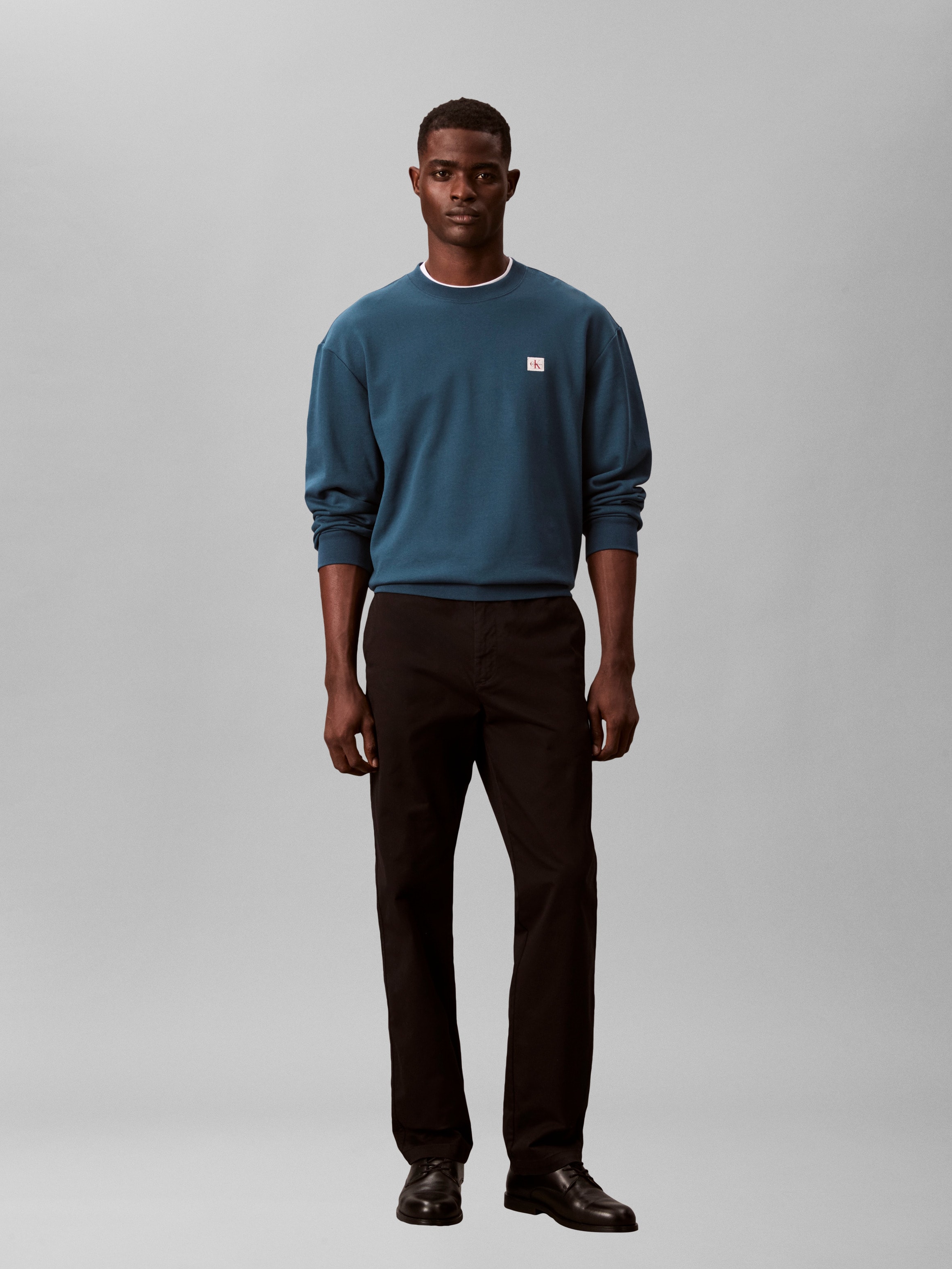 Calvin Klein Jeans Sweatshirt »400GSM TRRY BDG CRWN«, Mit Rundhalsausschnitt

