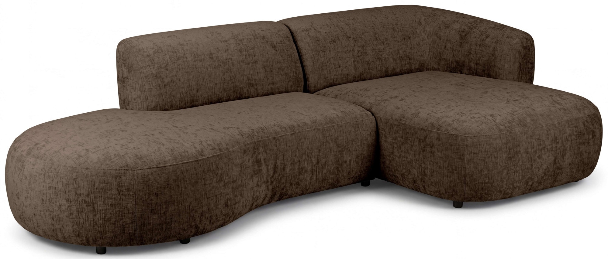 Home affaire Ecksofa »OSTRUP Rundsofa, L-Form, Naturtöne, Boucle oder Chenille« Breite 278 cm, organische Form mit sanften Rundungen
