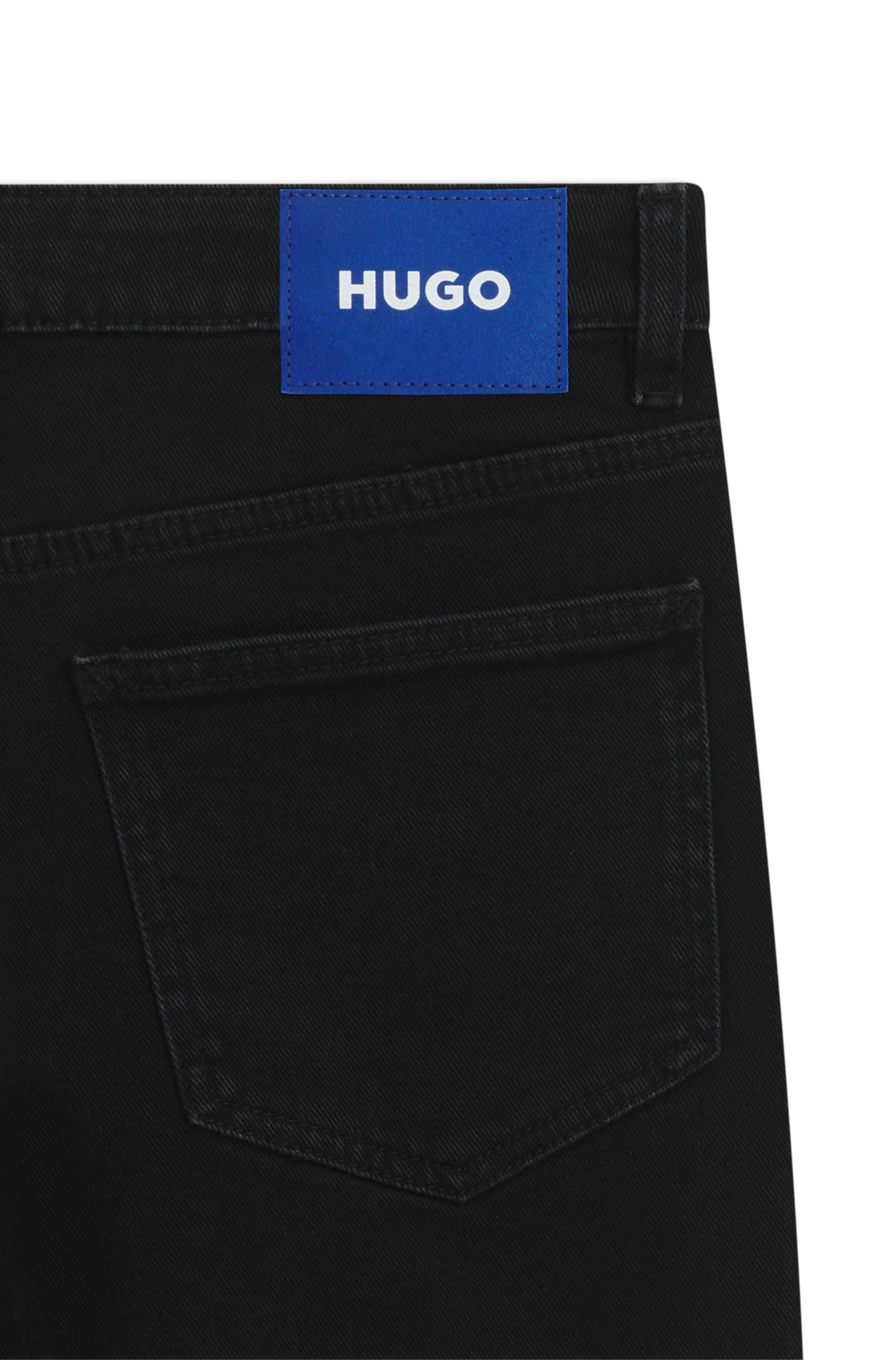 HUGO Blue Slim-fit-Jeans »Gamera«, mit Strass-Logo vorn