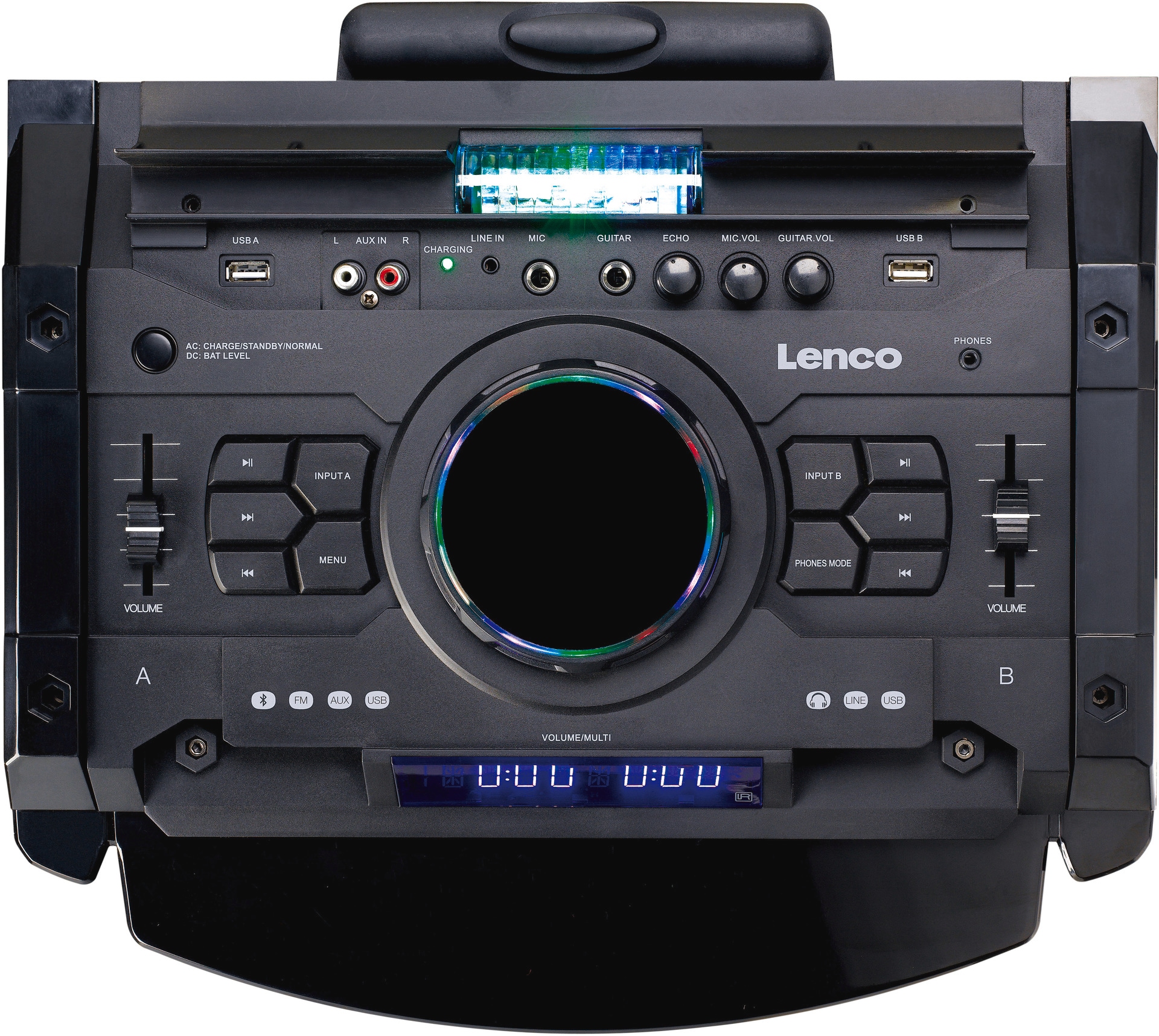 Lenco Party-Lautsprecher »PMX-250 Soundsystem mit Mixfunktion, BT, Licht«, (1 St.)