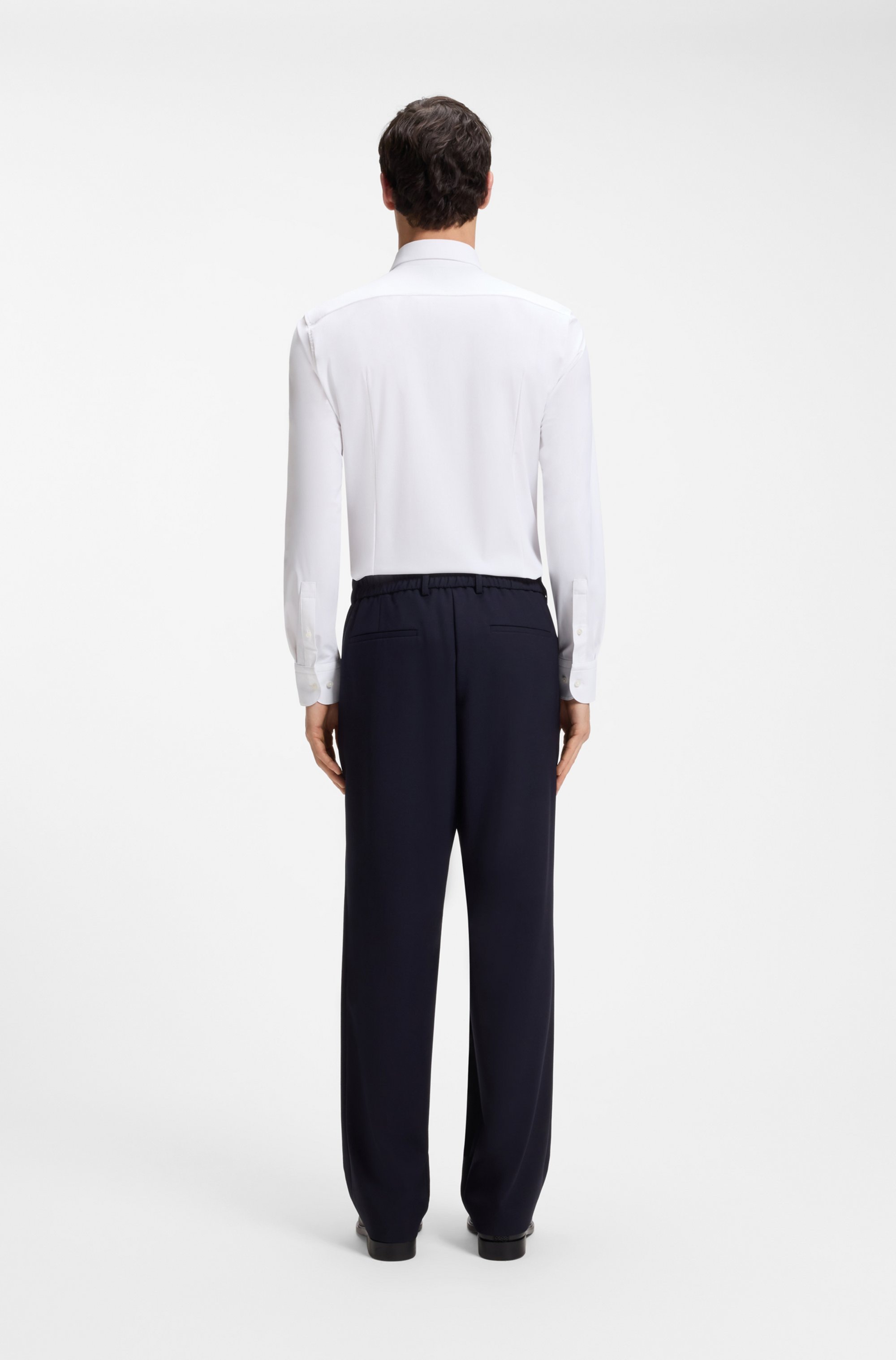 BOSS Langarmhemd »HANK« Kentkragen, Performance-Stretch-Jersey