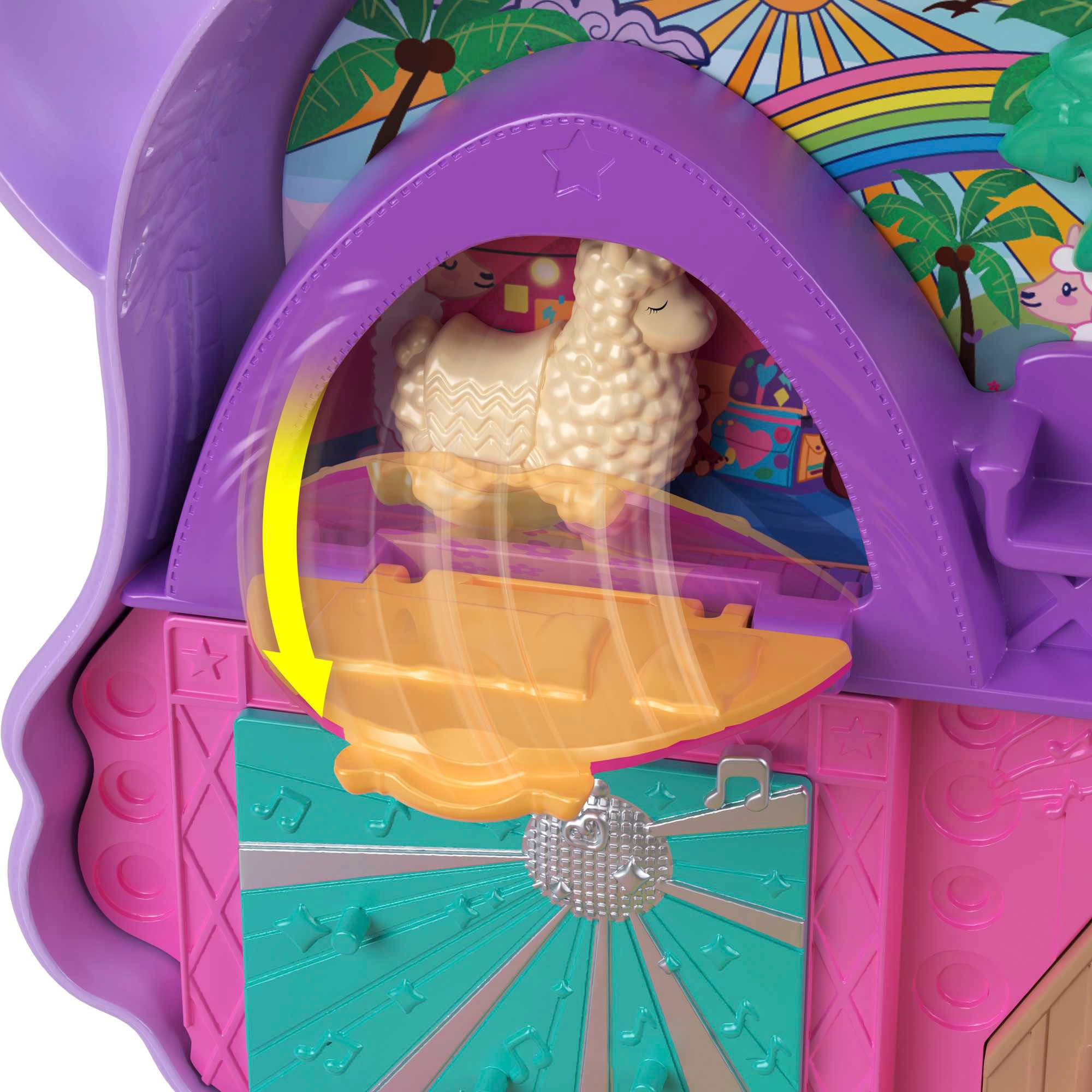 Polly Pocket Spielwelt »Camp Abenteuer Lama Schatulle«, mit 2 Puppen und Zubehör