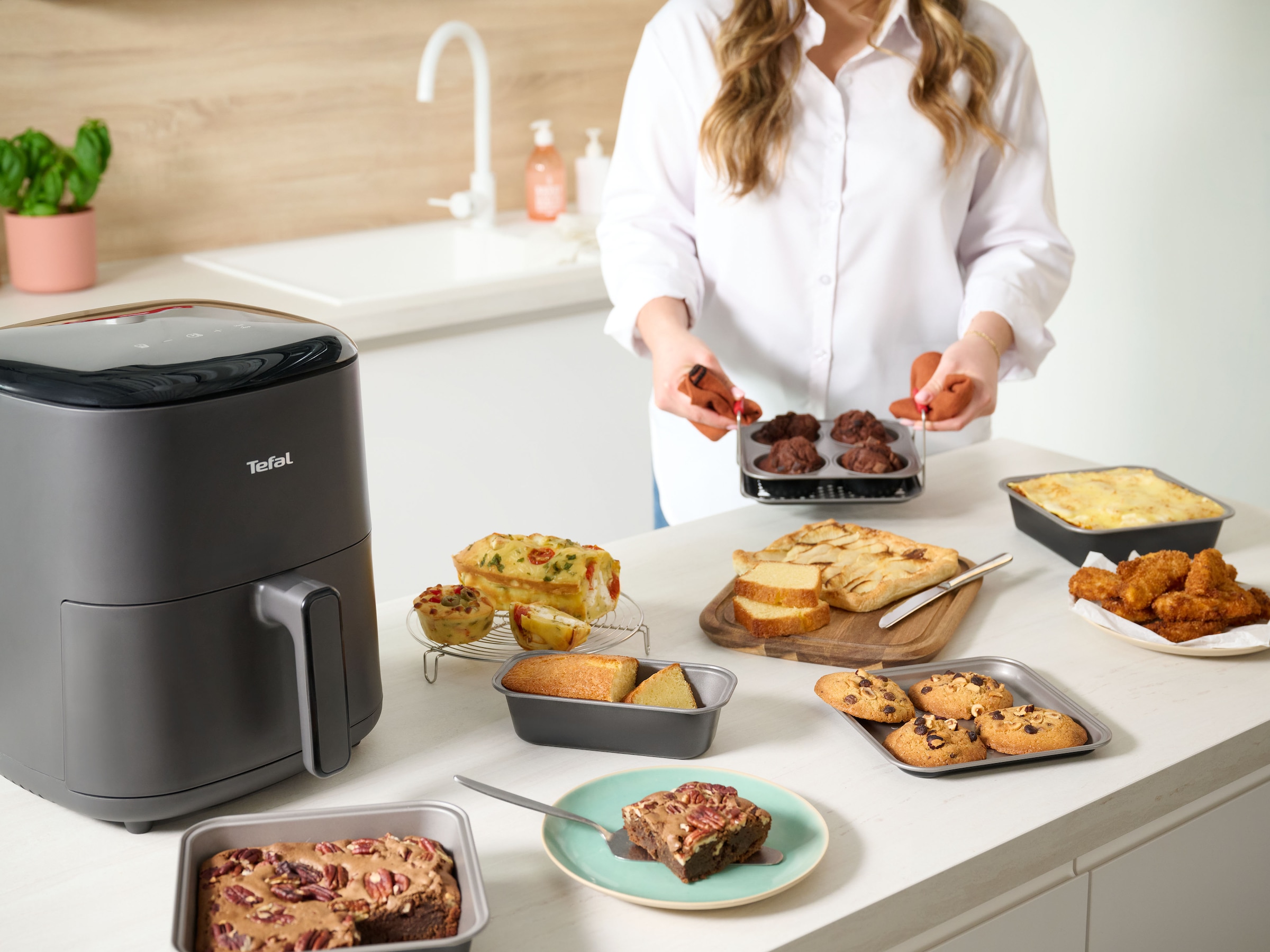 Tefal Backform »Dail'Easy, Backeinsatz für die Heißluftfritteuse« stapelbar, antihaftbeschichtet