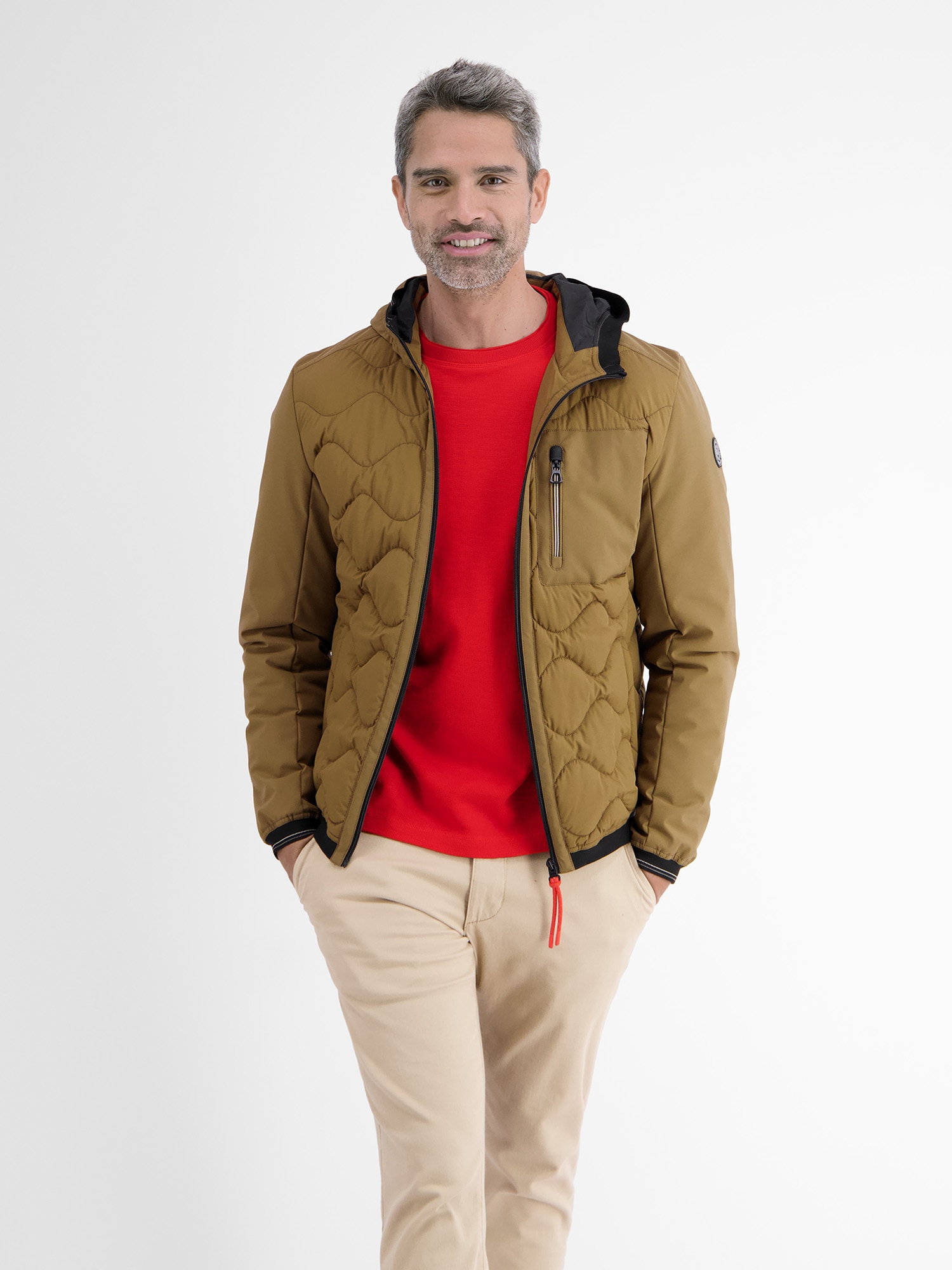 LERROS Outdoorjacke »LERROS Softshell-Hybrid Blouson«, mit Kapuze