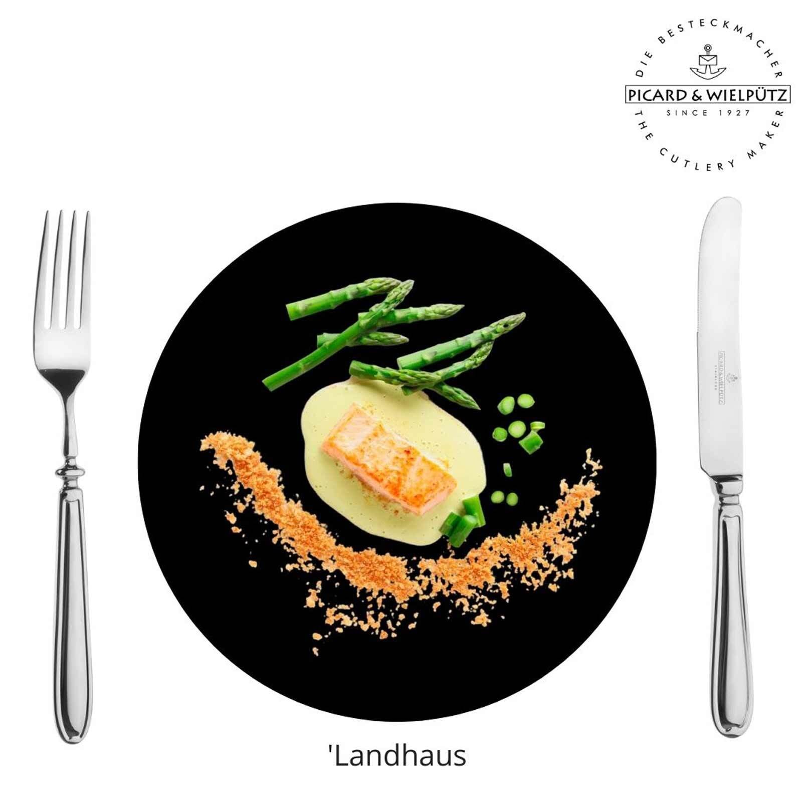Picard & Wielpütz Solingen Besteck-Set »Tafelbesteck inkl. Besteckbox Landhaus 30er Set silber« Spülmaschinengeeignet