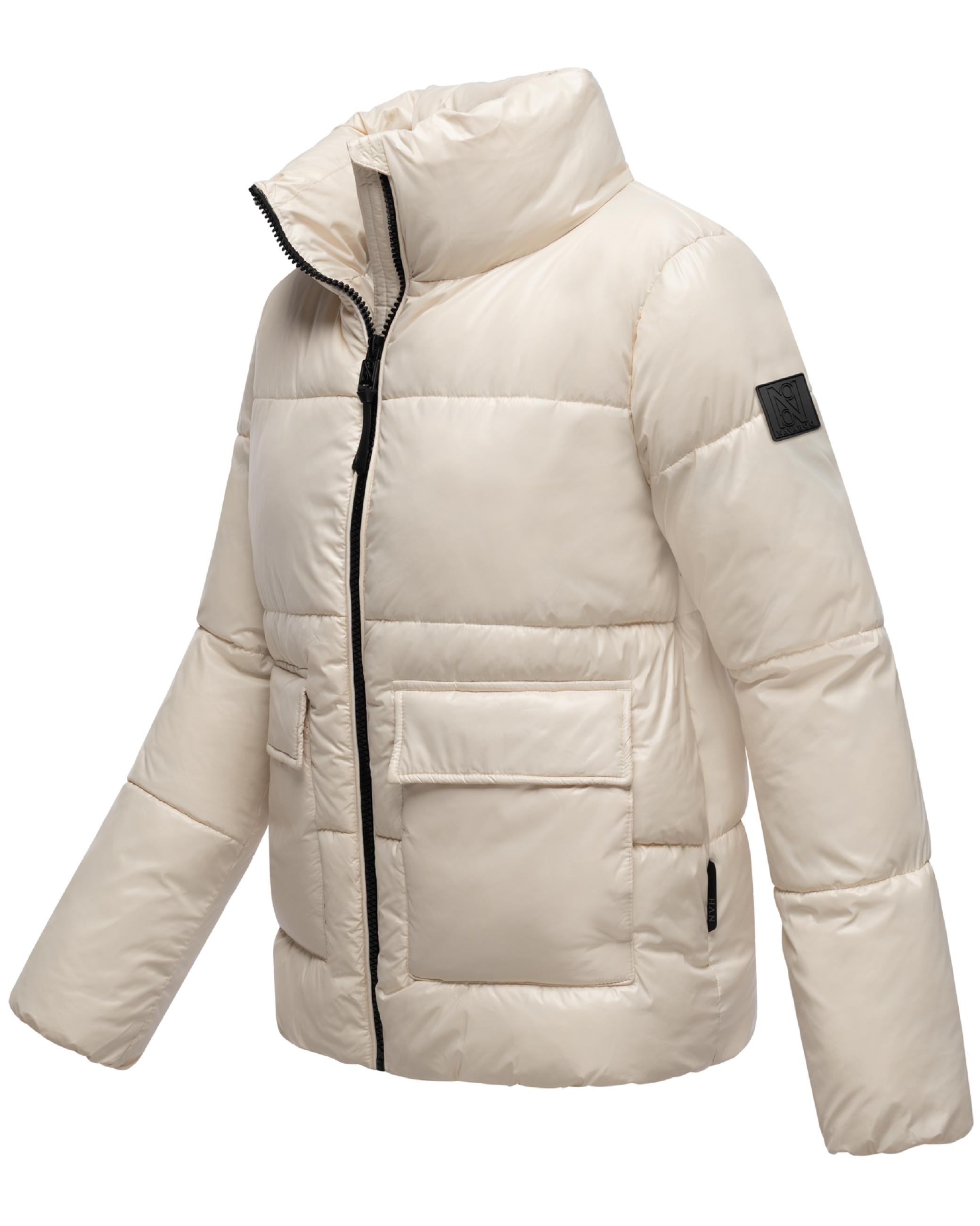 Navahoo Kurzjacke »Kurzjacke Eispracht 14« ohne Kapuze Kurze gesteppte Damen Winterjacke