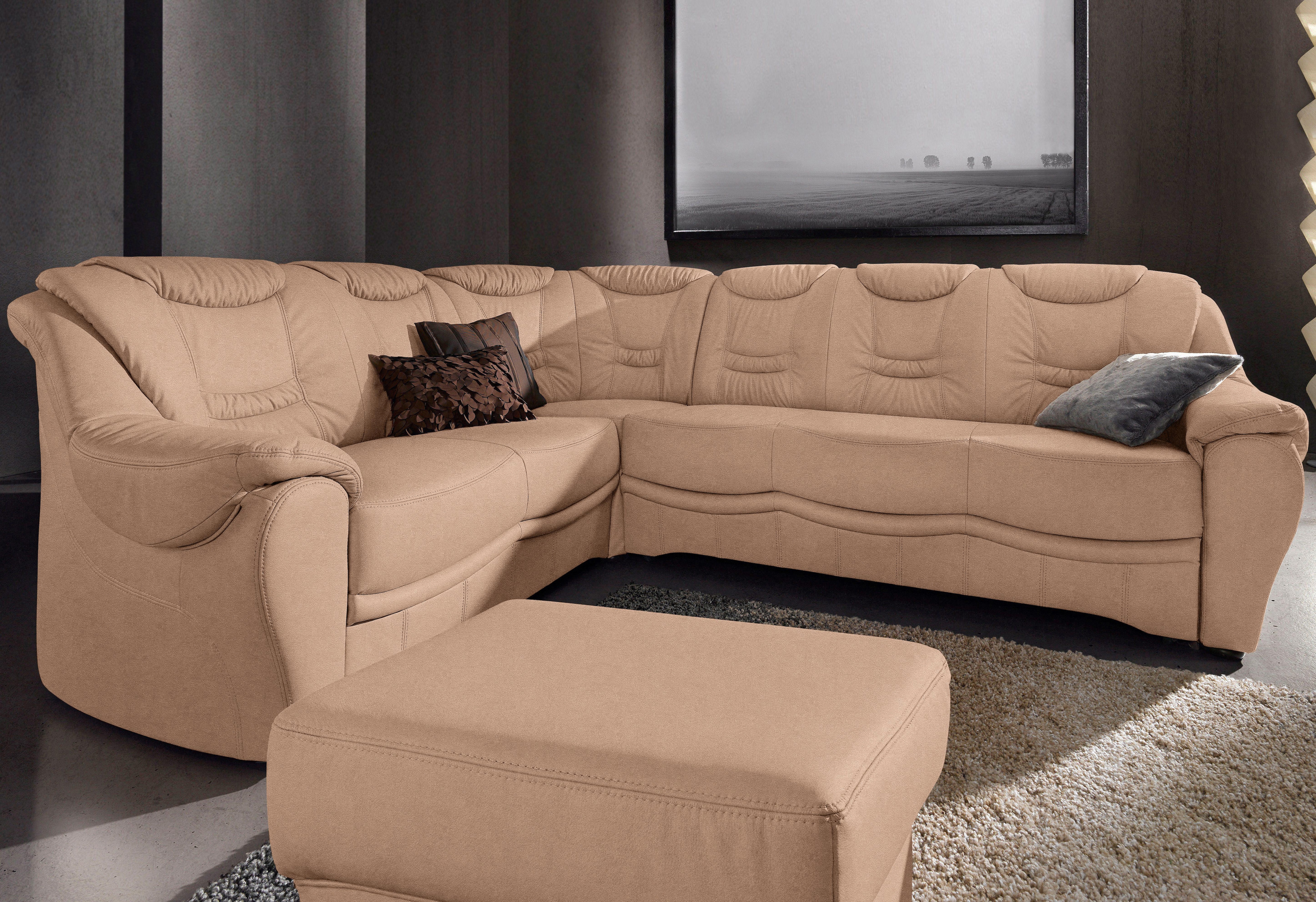 sit&more Ecksofa "Benson L-Form" wahlweise mit Schlaffunktion