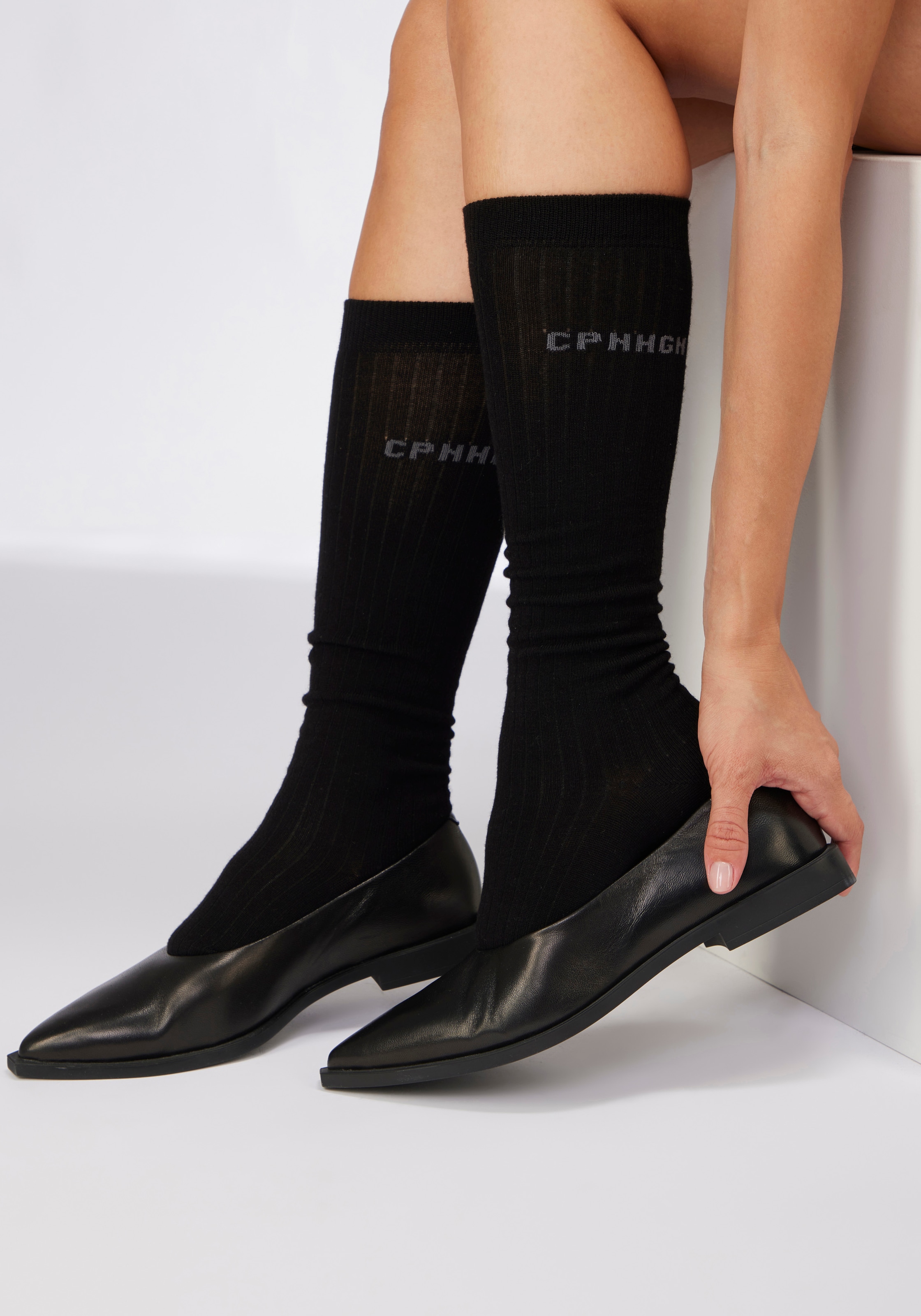 Copenhagen Studios Kniestrümpfe Packung, 2 Paar tlg. mit weicher wärmender Wolle