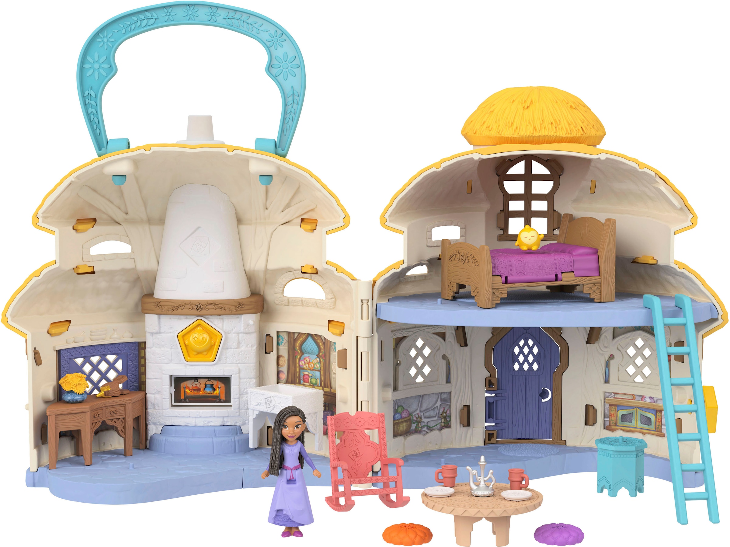 Spielwelt »Disney Wish, Asha von Rosas Cottage«, inklusive Minipuppe