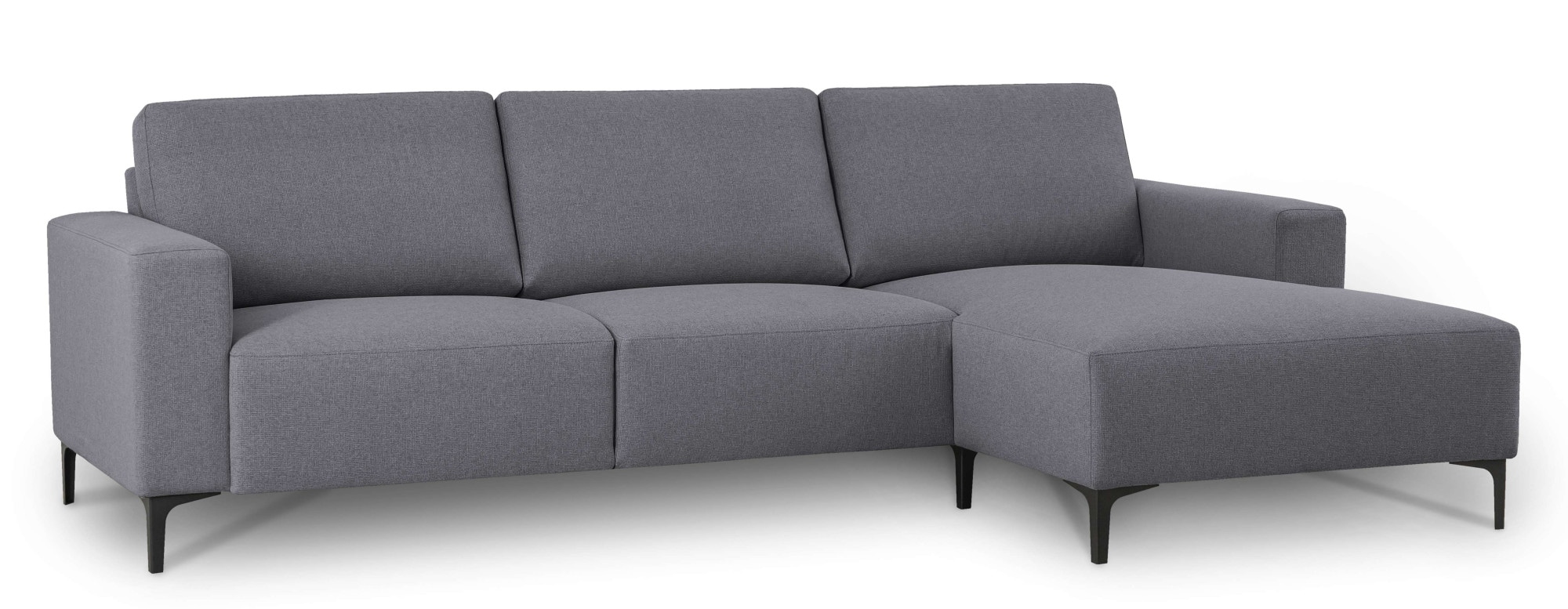 Home affaire Ecksofa »Tournon, L-Form, Breite 262 cm, Webstoff, Chenille«, Designsofa im nordischen Stil, Wellenunterfederung, Metallfüße