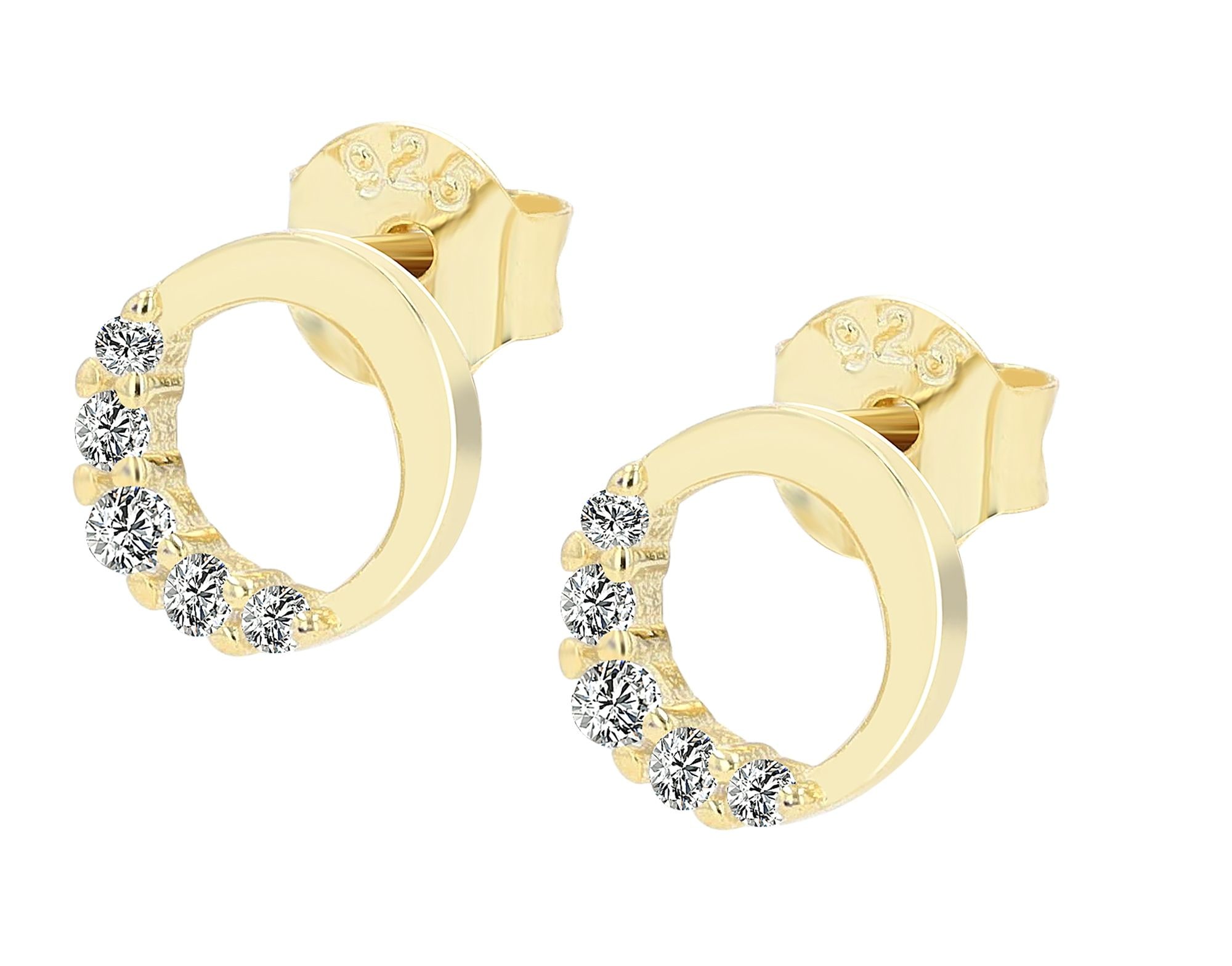Adelia´s Paar Ohrstecker »Damen Ohrringe ¿ Ohrstecker aus 925 Silber mit Zirkonia«