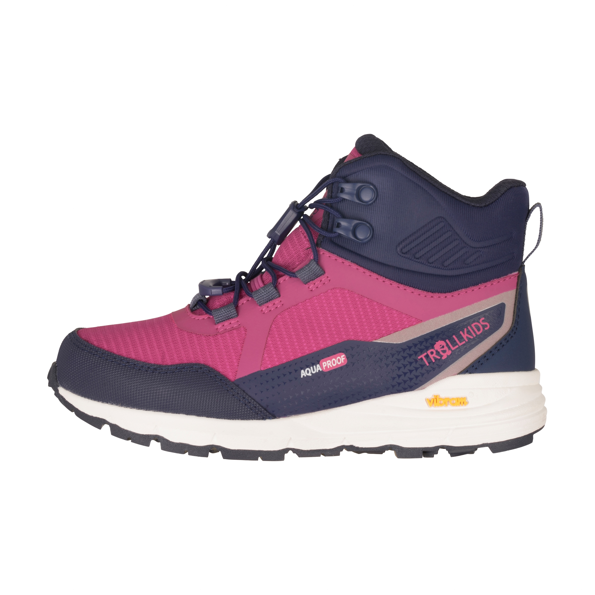 TROLLKIDS Outdoorschuh »KIDS SKARVAN HIKER MID XT«  wasserdicht, Vibram Sohle, Schnellverschluss, reflektierende Details