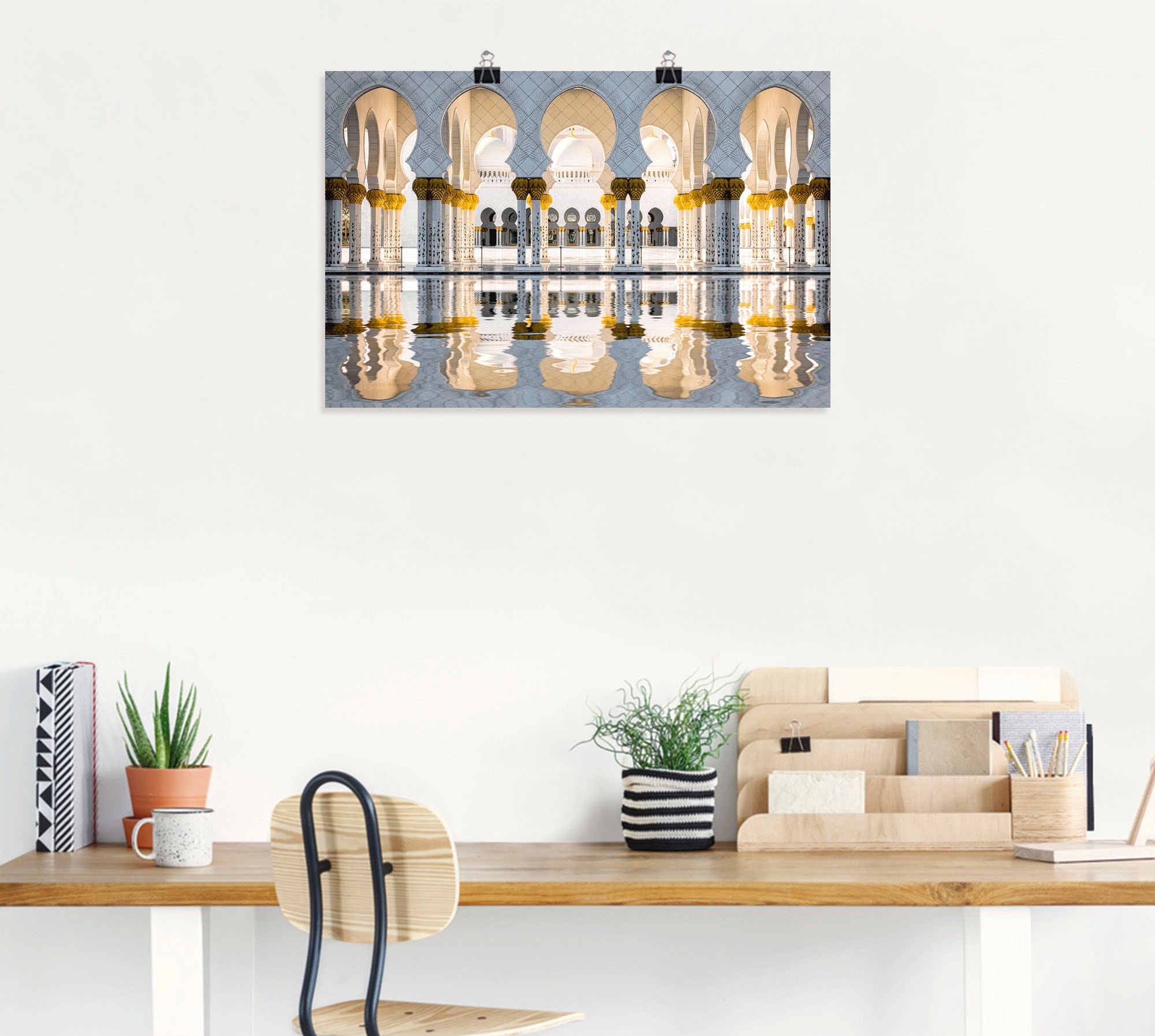 Artland Poster »Scheich-Zayid-Moschee«, Gebäude, (1 St.), als Alubild, Leinwandbild, Wandaufkleber oder Poster in versch. Größen