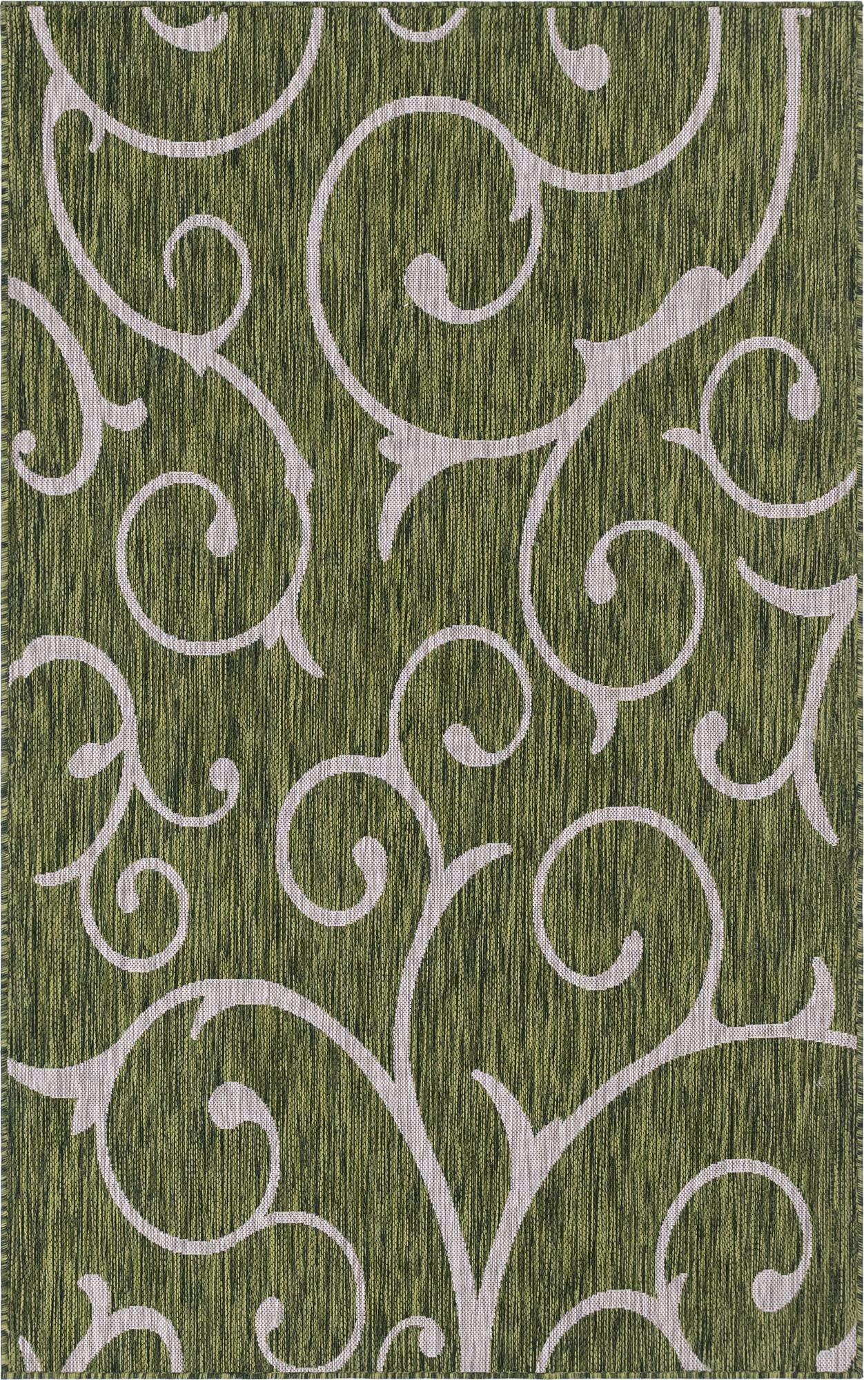 Teppich Outdoor In- rechteckig, OTTO-Shop Motiv Flachgewebe, my und Blätter, Wohnzimmer im »Madelyn«, geeignet, home