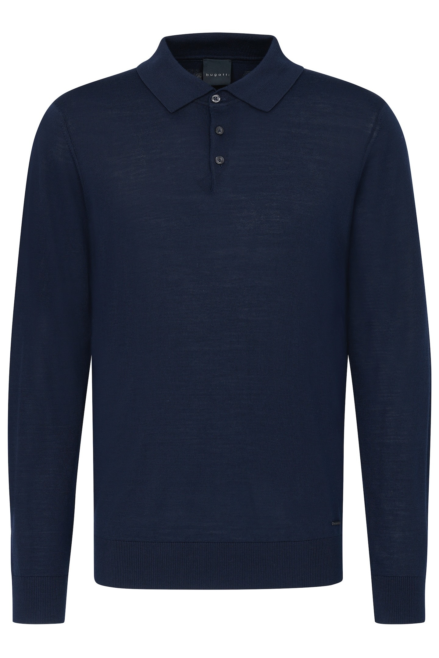 bugatti Langarm-Poloshirt, in moderner Optik