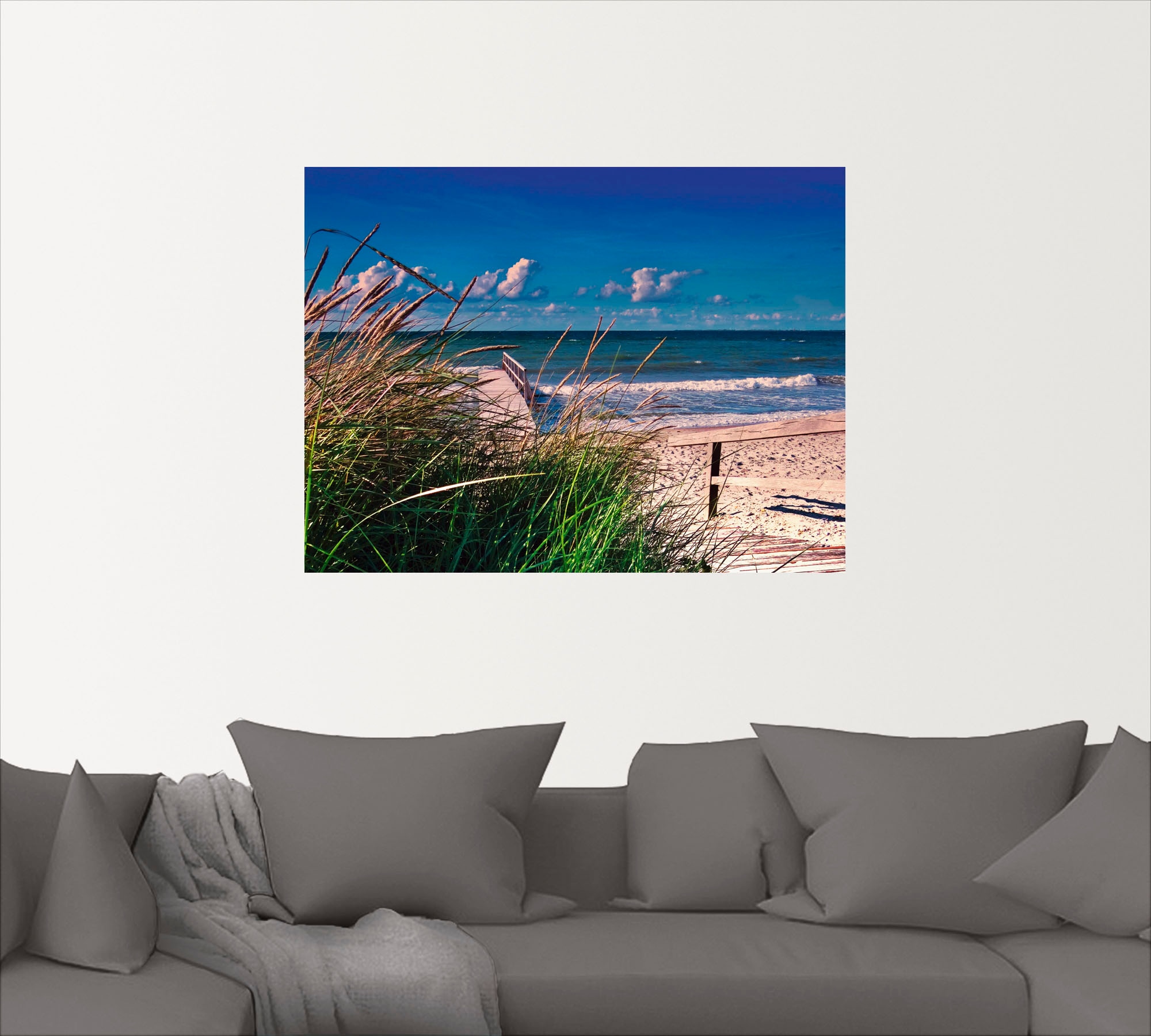 Artland Wandbild »Ostsee Impression Heiligenhafen«, Strand, (1 St.), als Alubild, Outdoorbild, Leinwandbild, Wandaufkleber, versch. Größen