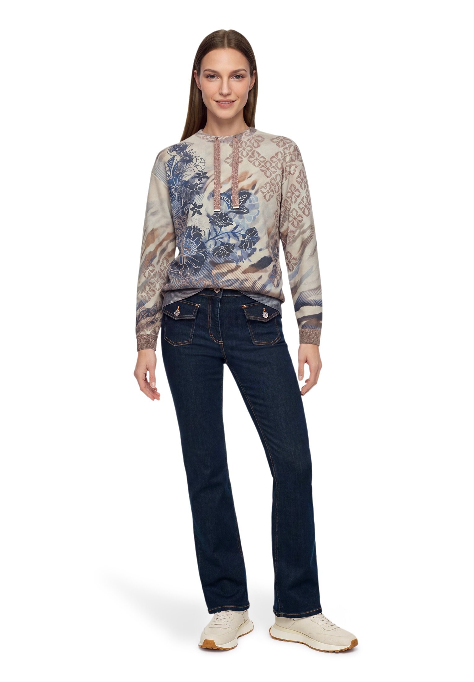 Betty Barclay Rundhalspullover »Feinstrickpullover mit Lurexfaden«