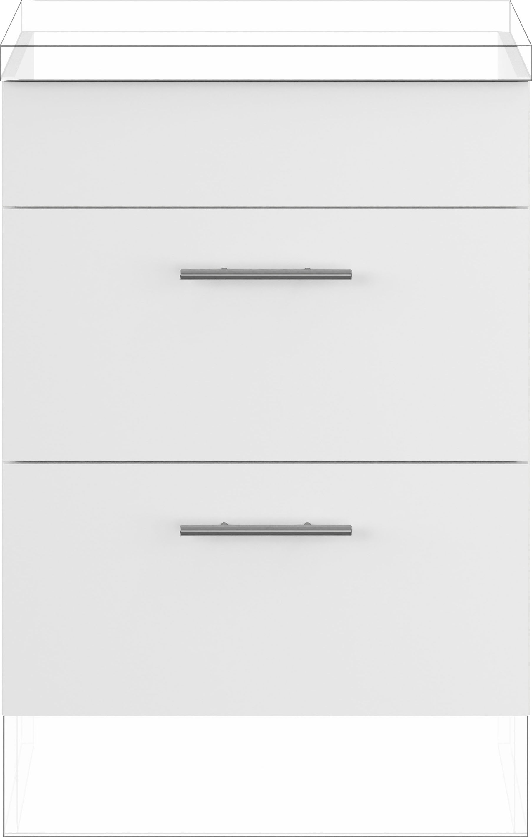 IMPULS KÜCHEN Kochfeldumbauschrank »"Prag und Valencia", Breite/Höhe: 60/72,3 cm, mit Soft-Close« vormontiert, mit Soft-Close,