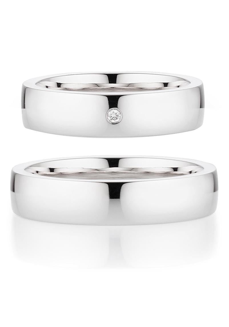 Bruno Banani Trauring »Schmuck Geschenk, Ehering Hochzeit Damenring Herrenring«, wahlweise mit oder ohne Brillant, Made in Germany