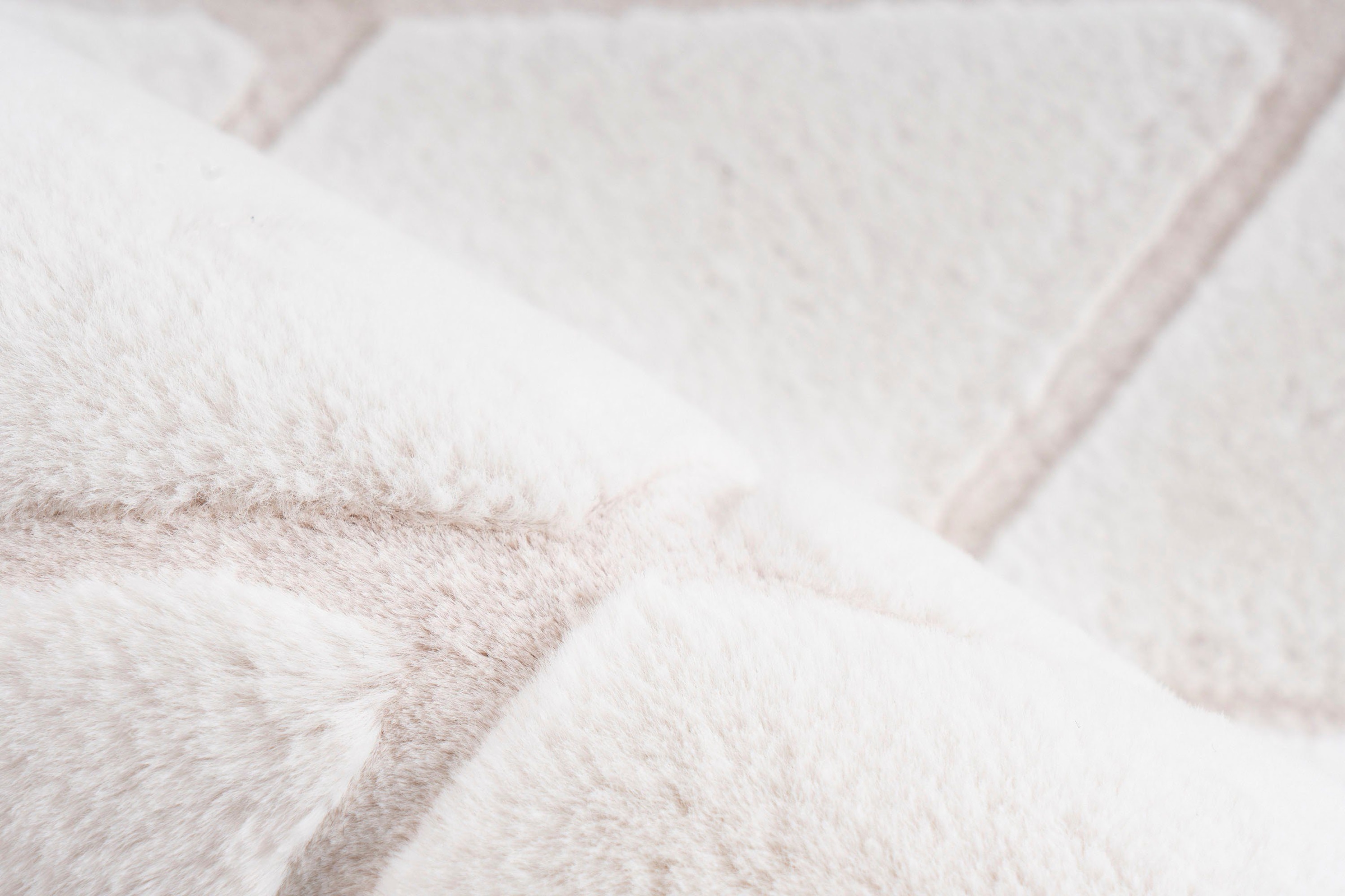 calo-deluxe Teppich »Jardan-2000« rechteckig 20 mm Höhe besonders weich durch Microfaser, Rauten-Design