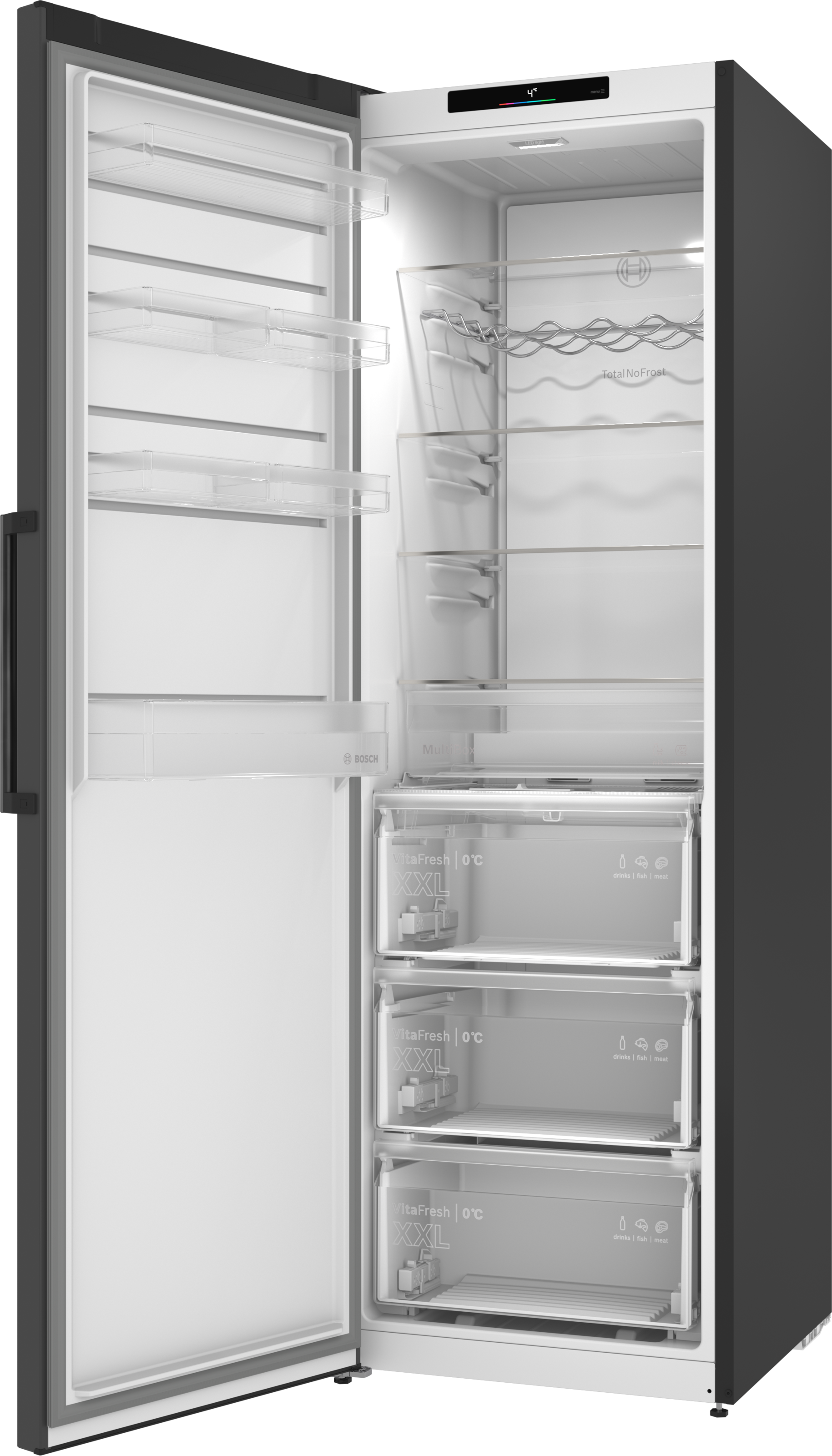 BOSCH Kühlschrank Serie 4 »KSN36VCCG« 186,2 cm hoch 59,5 cm breit