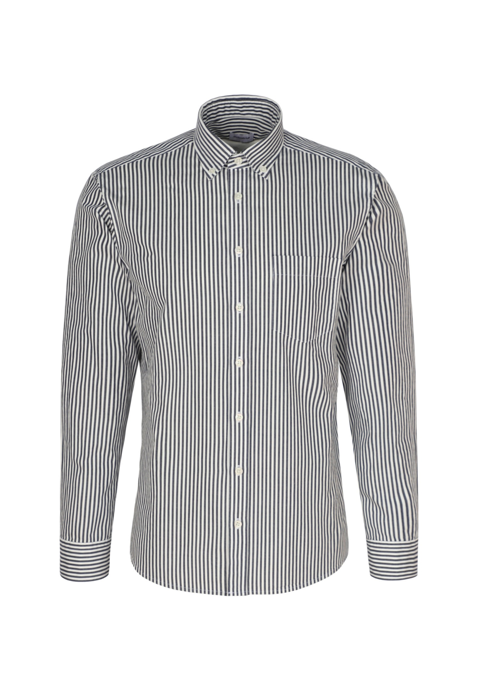 seidensticker Businesshemd »Schwarze Rose«, Regular Langarm Button-Down-Kragen Streifen
