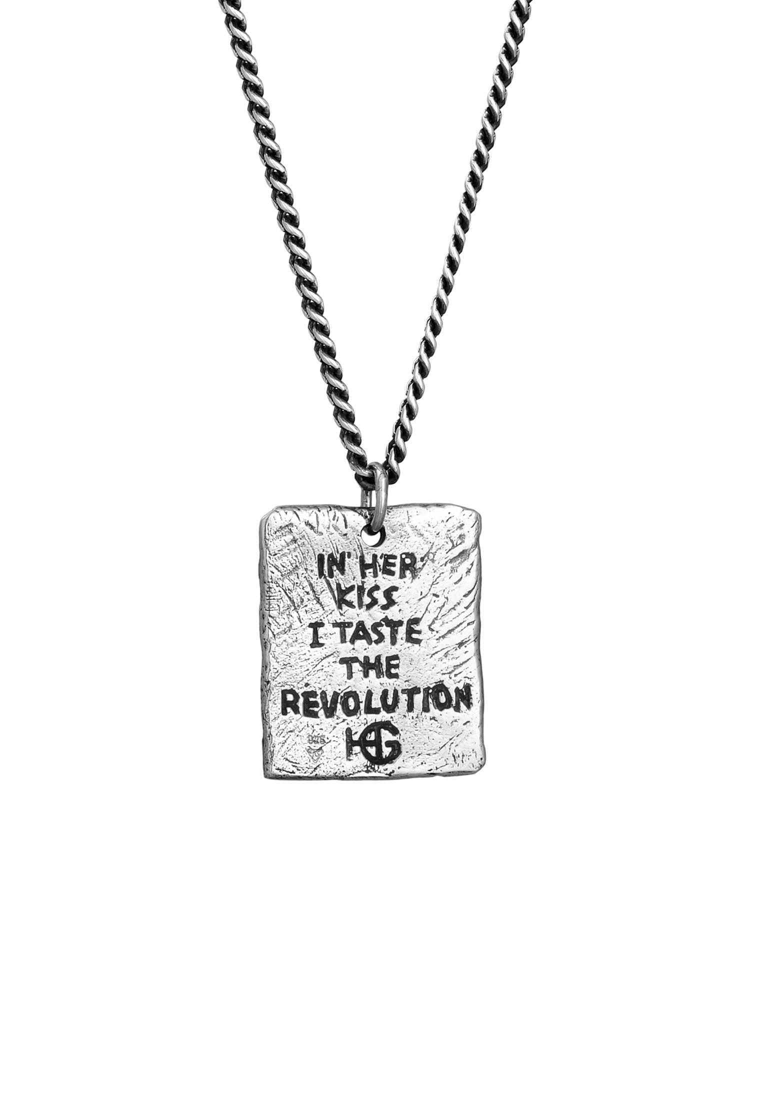 HAZE & GLORY Kette mit Anhänger »Halskette Gebetskette Plättchen 925 Silber«