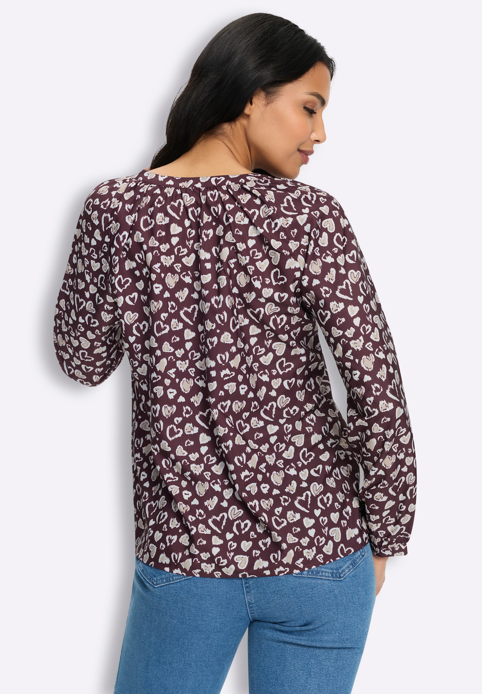 Sieh an! Schlupfbluse »Langarm-Bluse Schlupfbluse«