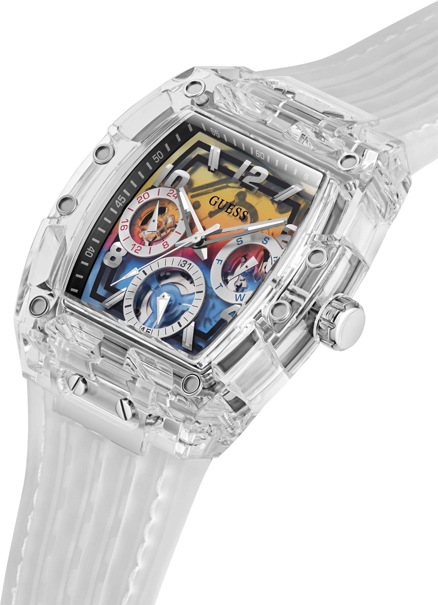 Guess Multifunktionsuhr »GW0499G3«, Armbanduhr, Quarzuhr, Herrenuhr