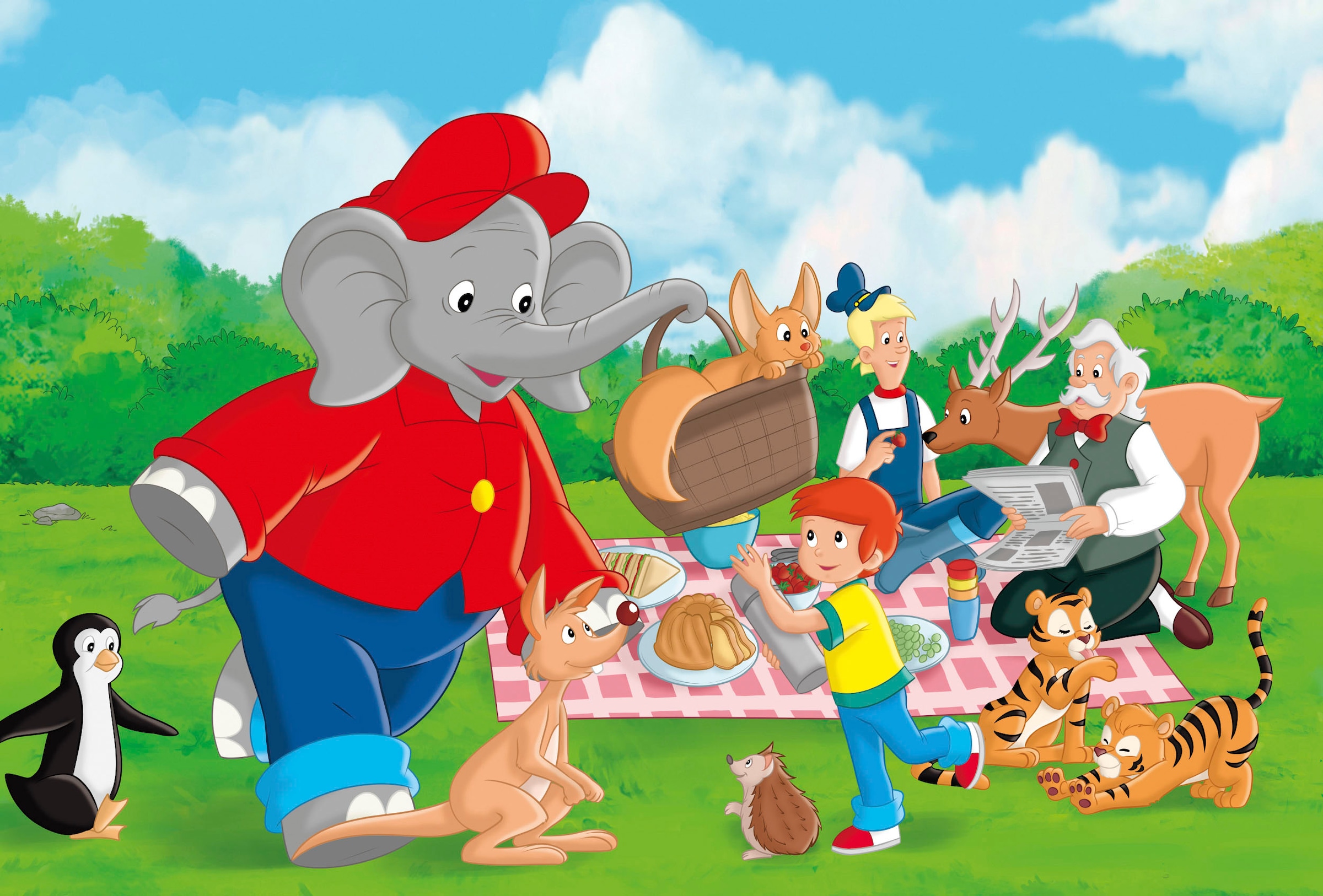 Schmidt Spiele Puzzle »Benjamin Blümchen, Im Zoo«, (72 tlg.), 3x24 Teile