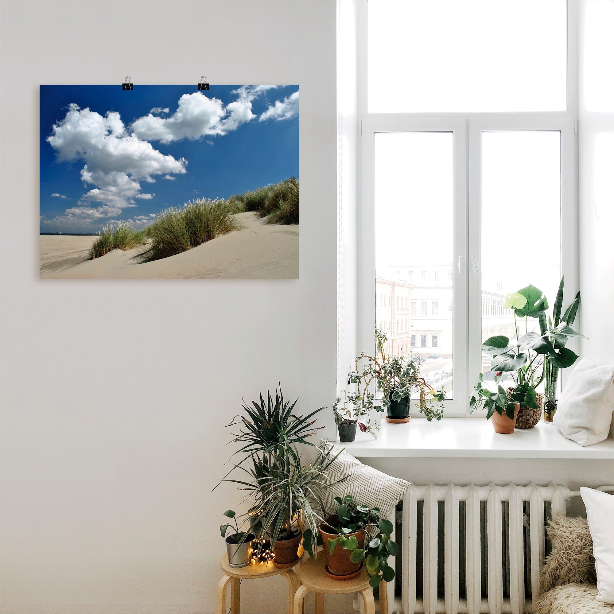 Artland Wandbild »Himmel, Dünen und Meer«, Strand, (1 St.), als Leinwandbild,  Wandaufkleber oder Poster in versch. Größen im OTTO Online Shop