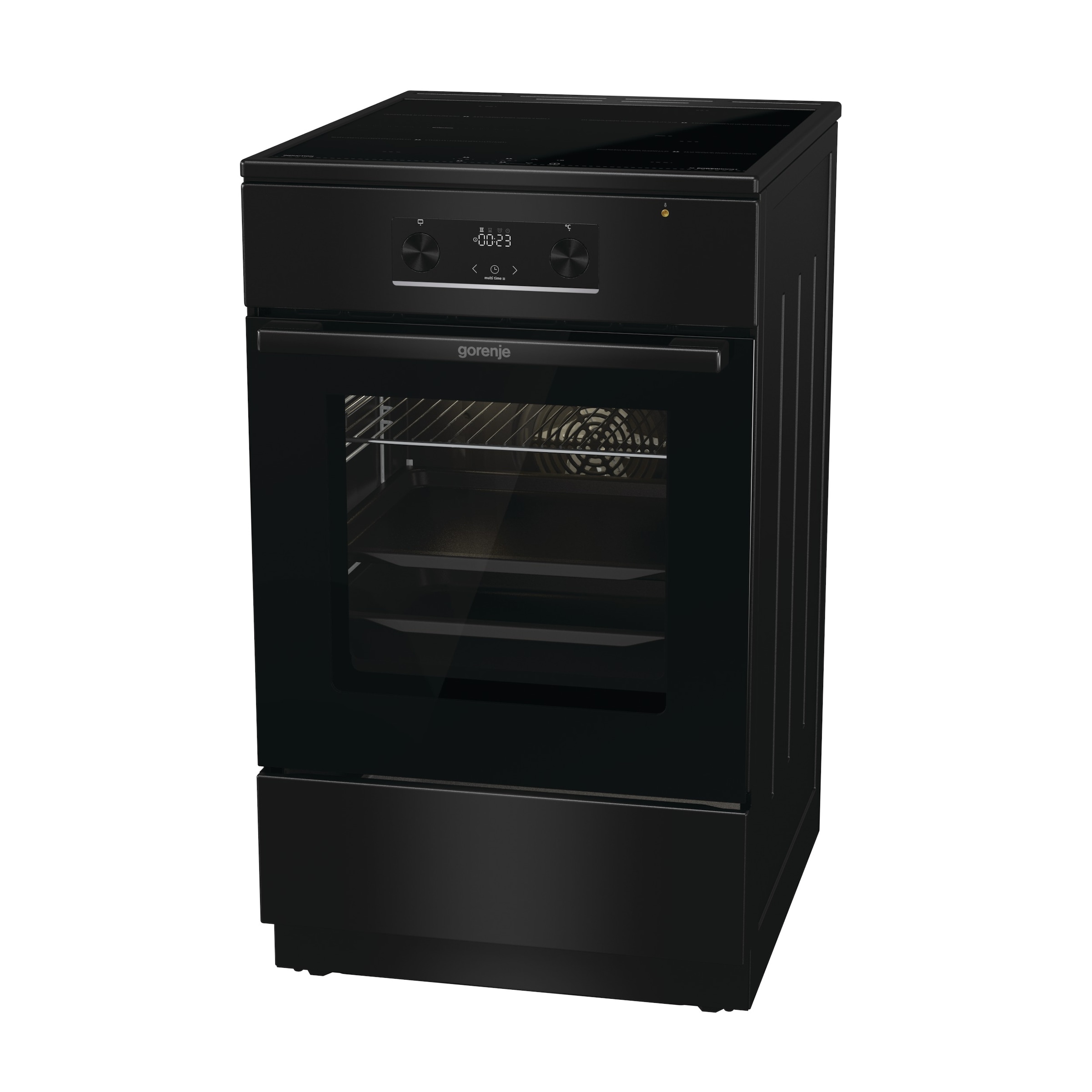 GORENJE Induktions-Standherd »MEKIS510IB« mit 1-fach-Teleskopauszug Aqua Clean 1 Stk. tlg. Standherd mit Induktionskochfeld und Teleskopauzug