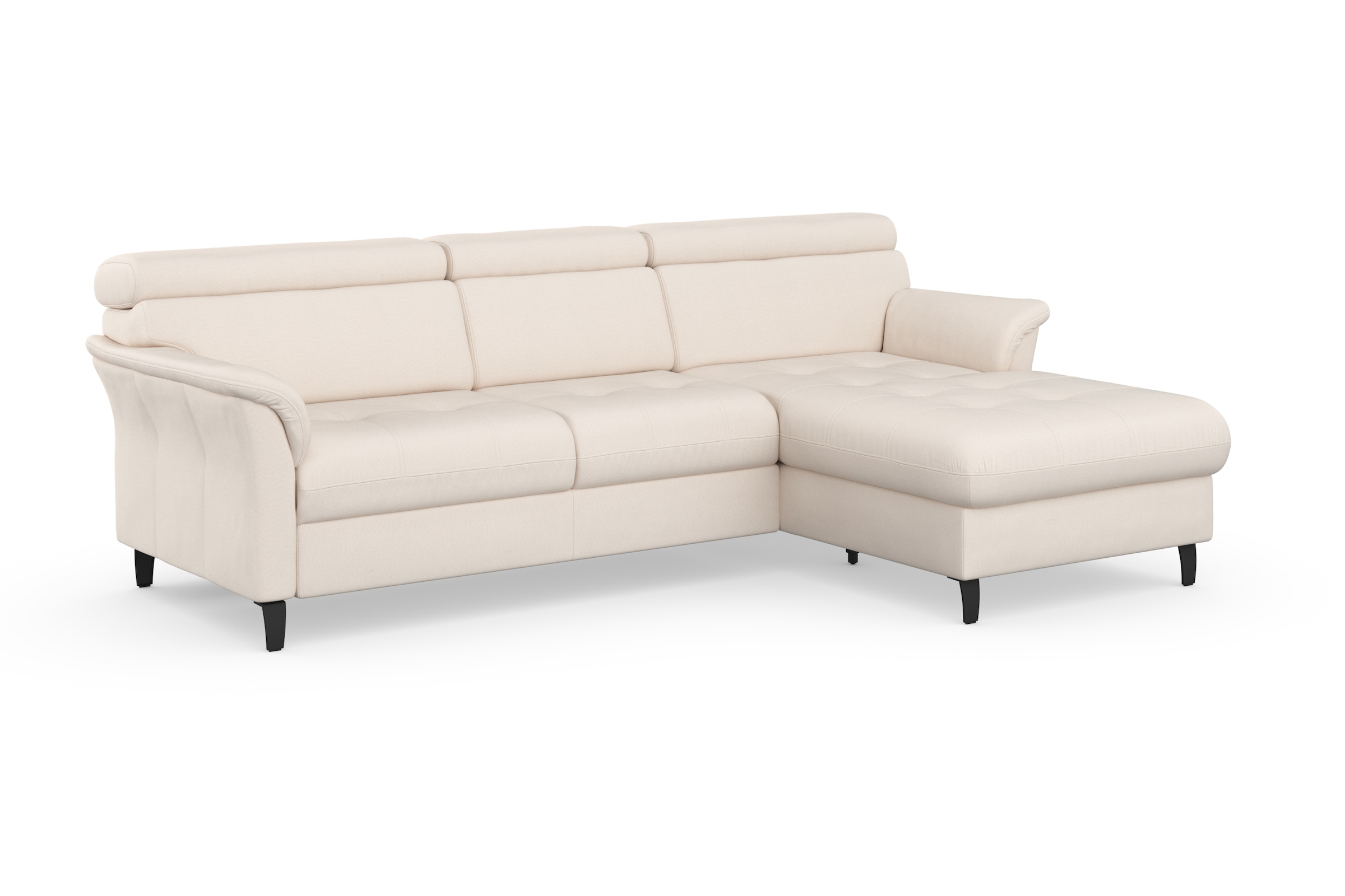sit&more Ecksofa »Marano L-Form«, inklusive Kopfteilverstellung, wahlweise mit Bettfunktion, Bettkasten