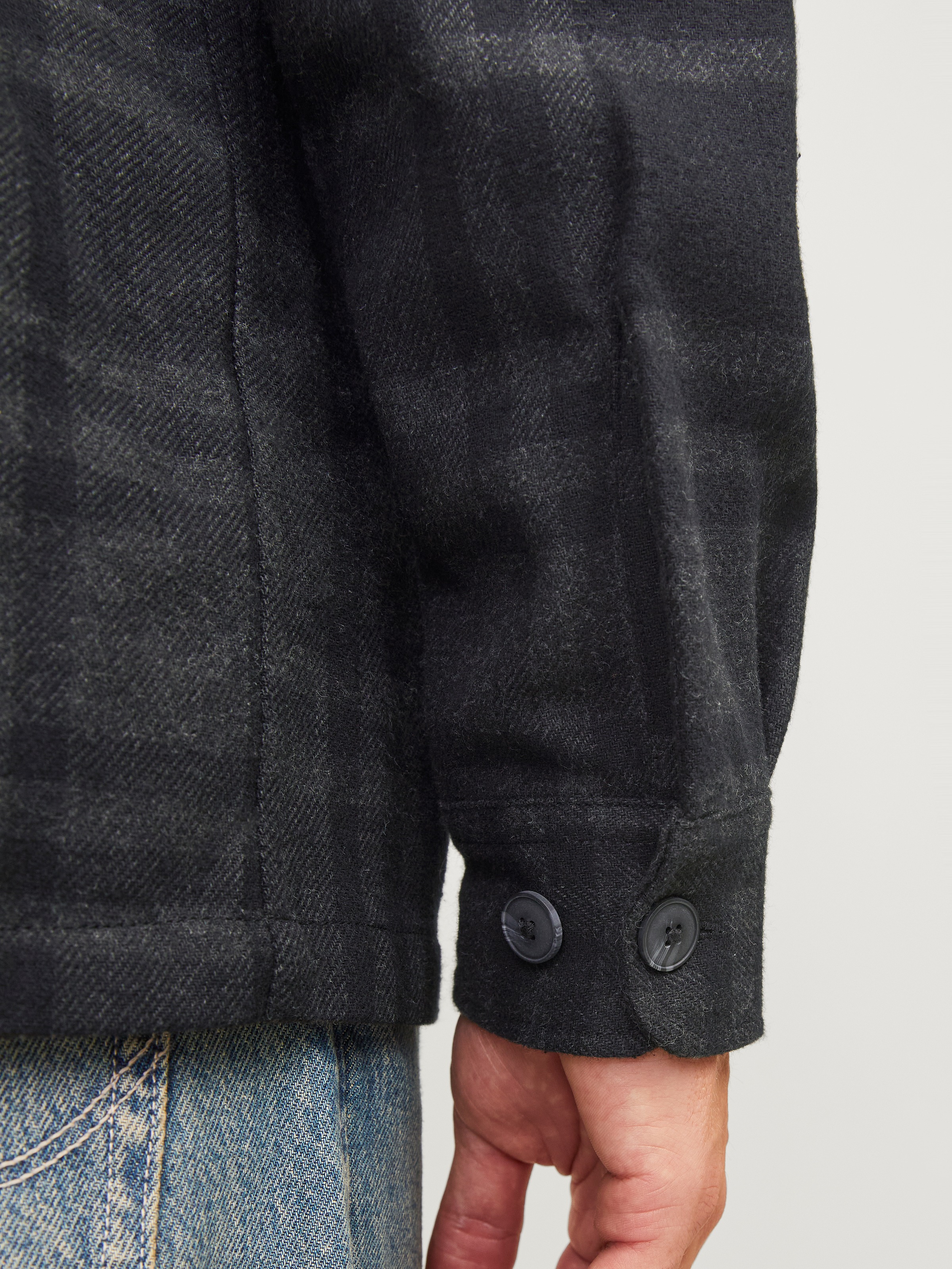 Jack & Jones Langarmhemd »JPRRAYMOND MELANGE CHECK LS OVERSHIRT SN«