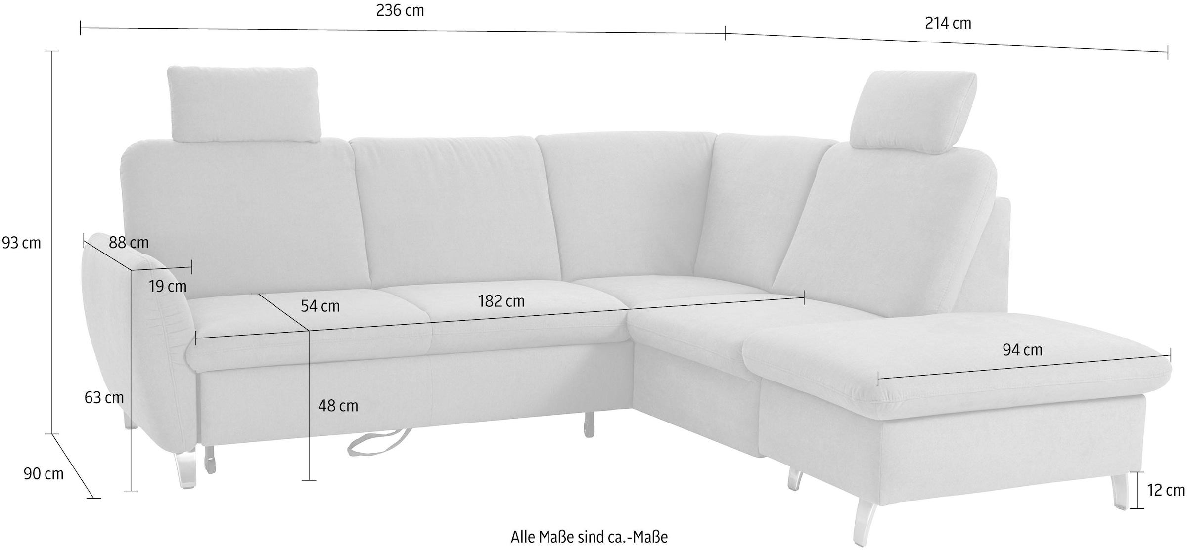Ecksofa »Daytona L-Form«
