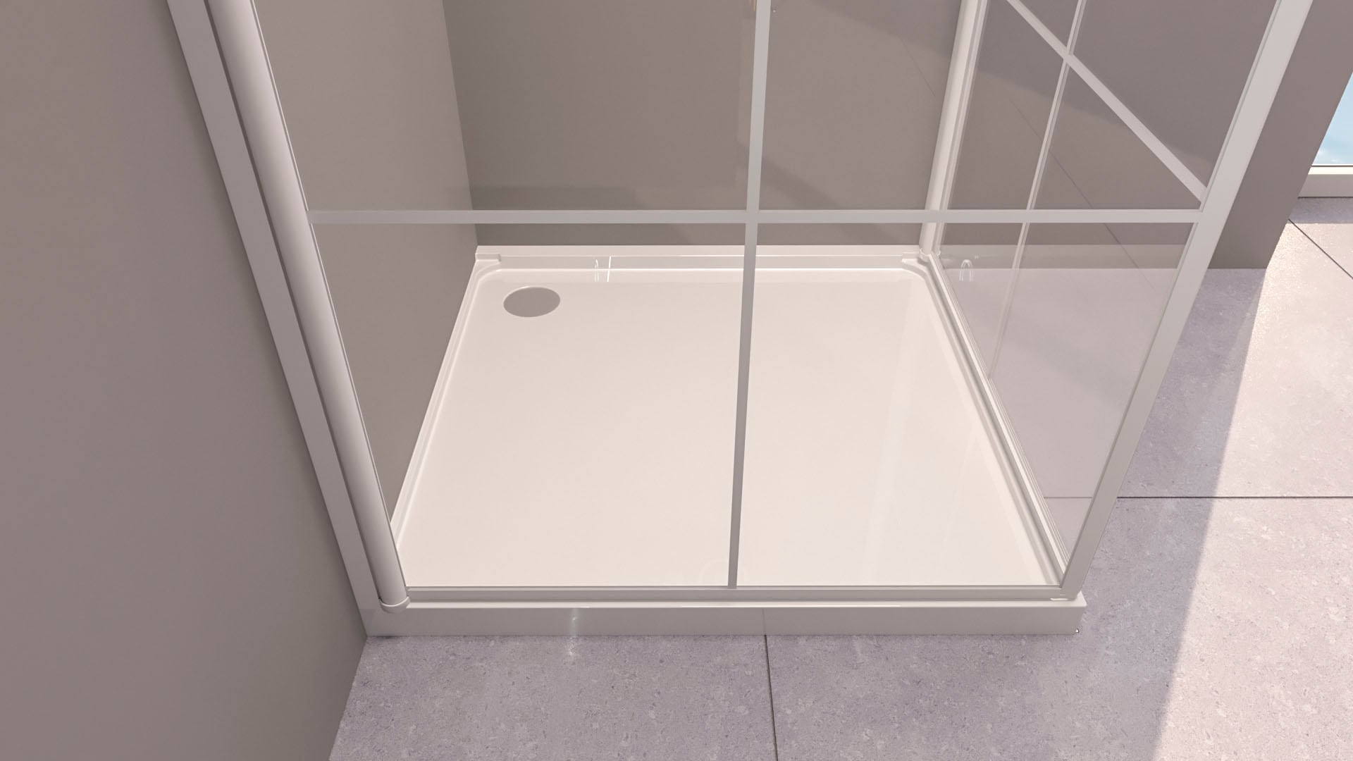 Marwell Eckdusche »Clean line«, mit Eckeinstieg
