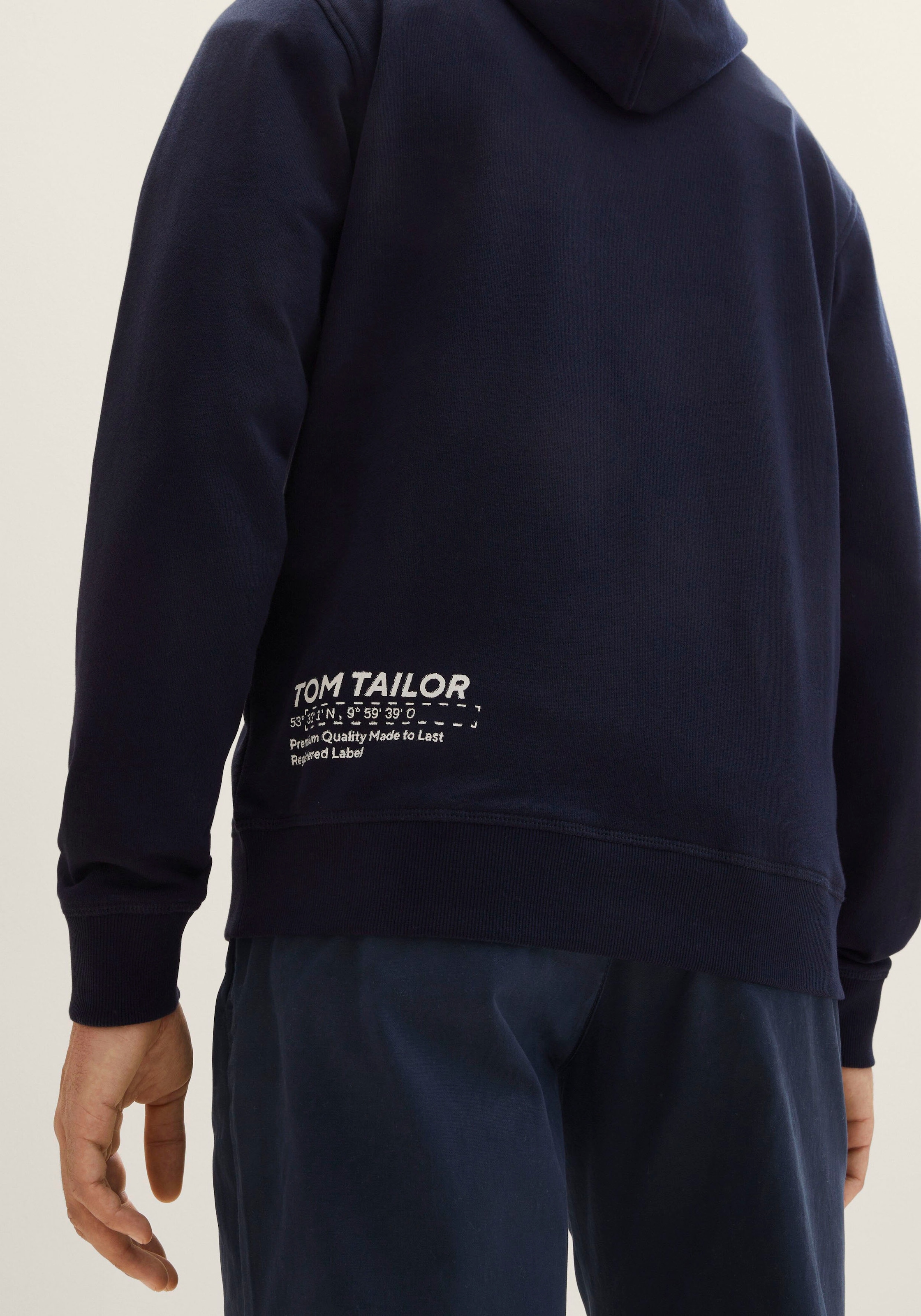TOM TAILOR Kapuzensweatshirt, mit lässigem Frontprint + Stickerei online  shoppen bei OTTO