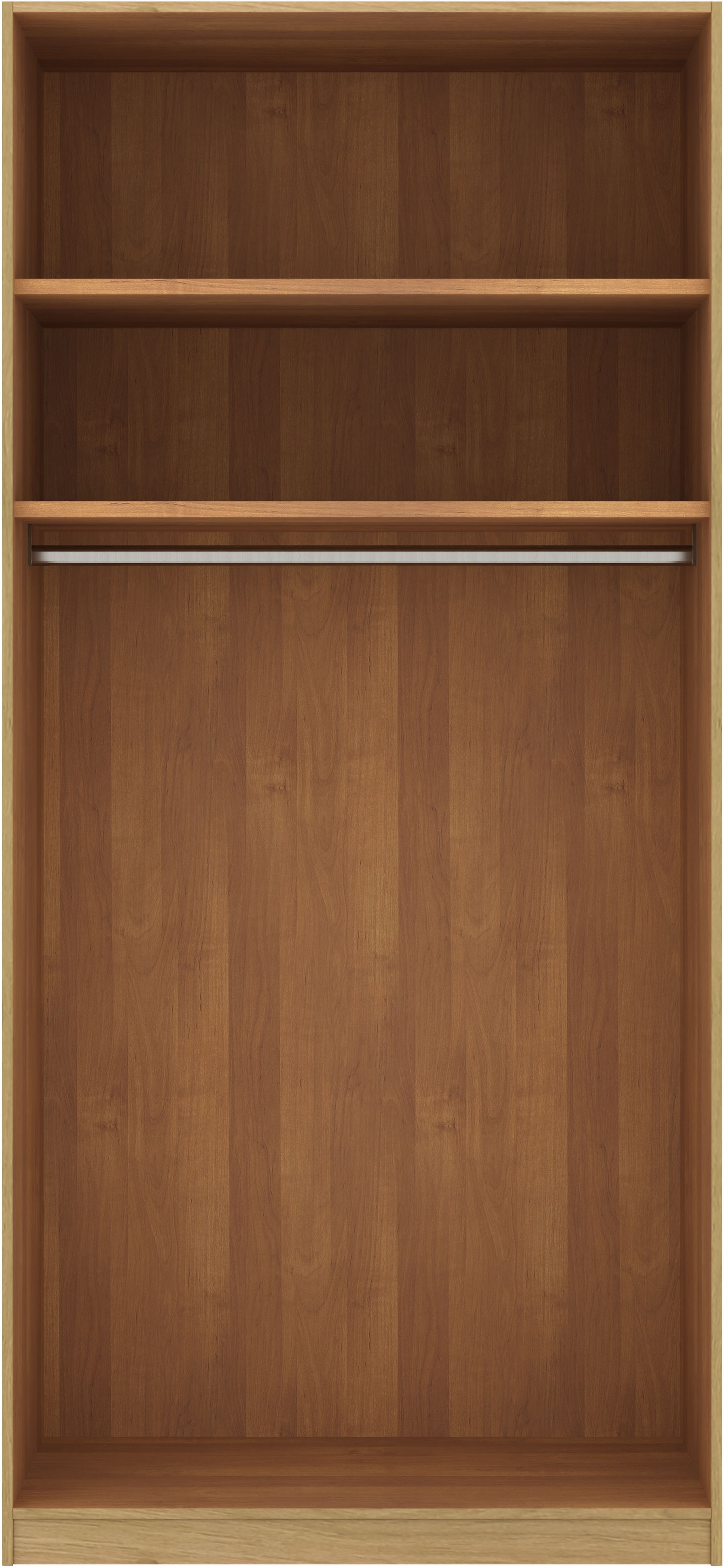 Musterring Kleiderschrank »Savona, Kleiderschrank, Schrank, Garderobe, teilmassiv Eiche« mit Türdämpfern, in 5 Breiten & 2 Höhen, extra Böden, MADE IN GERMANY,  Türen in Bianco-Eiche massiv, mit Querriegel, verschiedene Größen