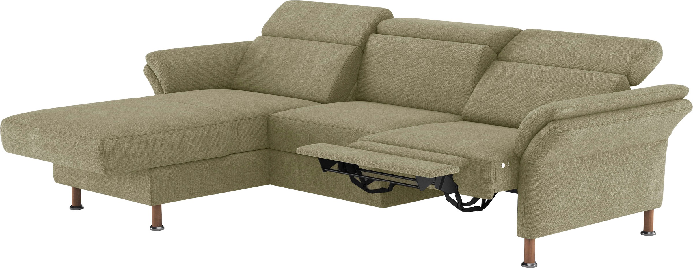 Home affaire Ecksofa »Calypso L-Form«, mit motorischen Funktionen im Sofa und Recamiere
