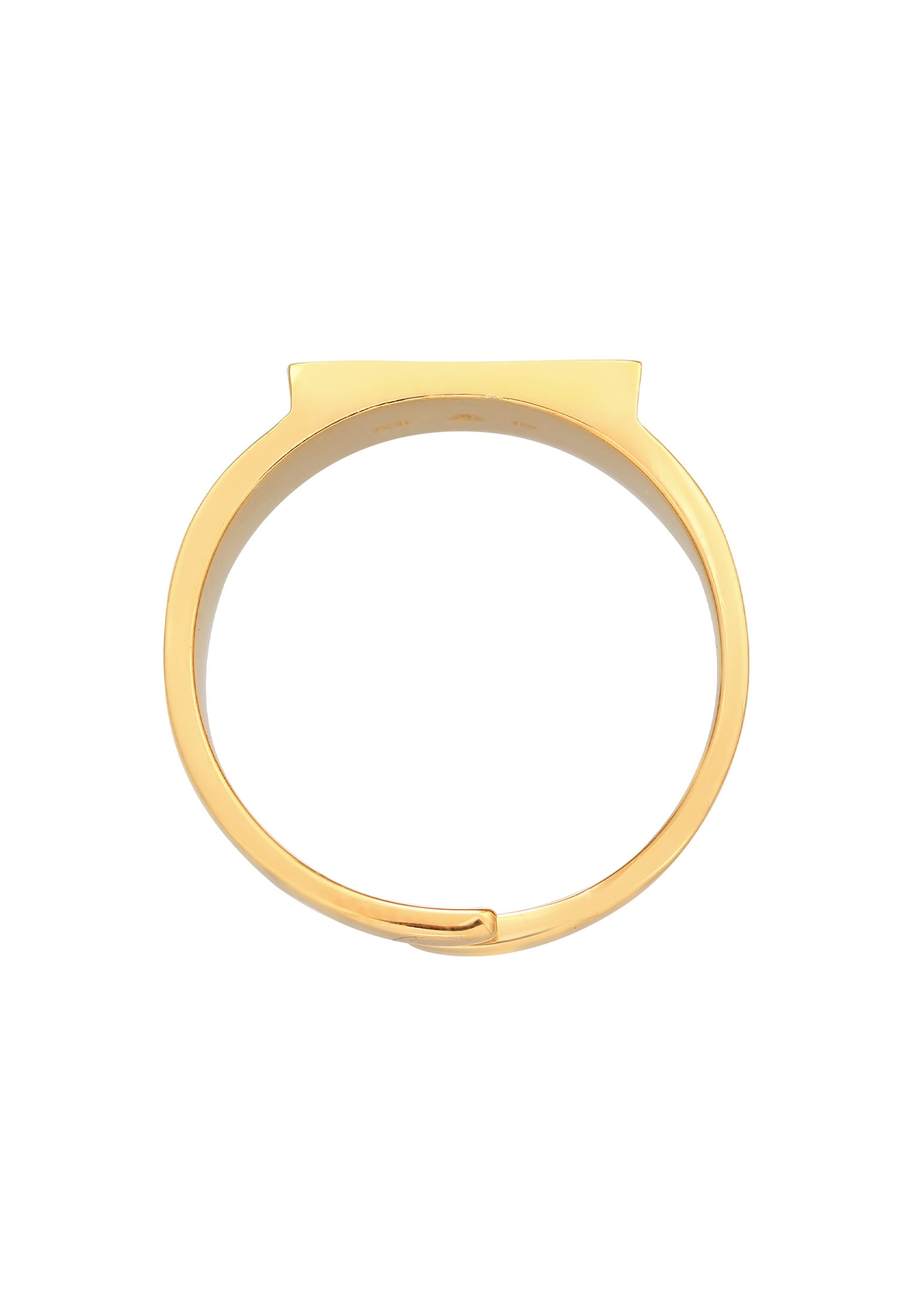 Elli Silberring »Ring Siegelring Verstellbar Offen 925 Silber«