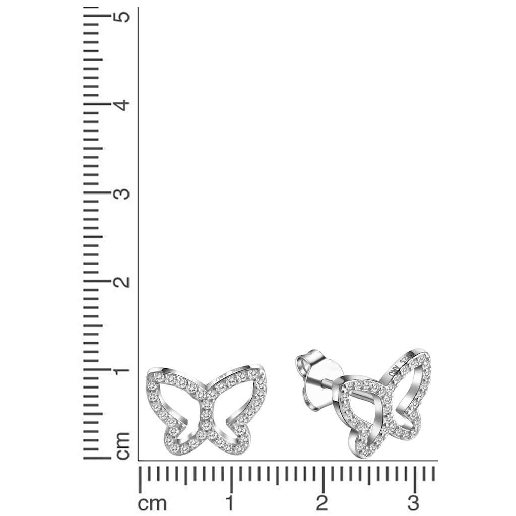 Firetti Paar Ohrstecker »Schmuck Geschenk Silber 925 Ohrschmuck Schmetterling«