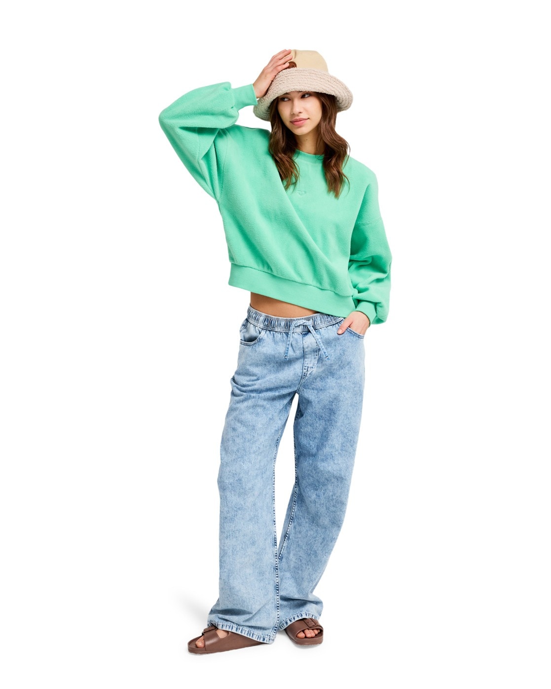 Roxy Rundhalspullover »Chill Story«