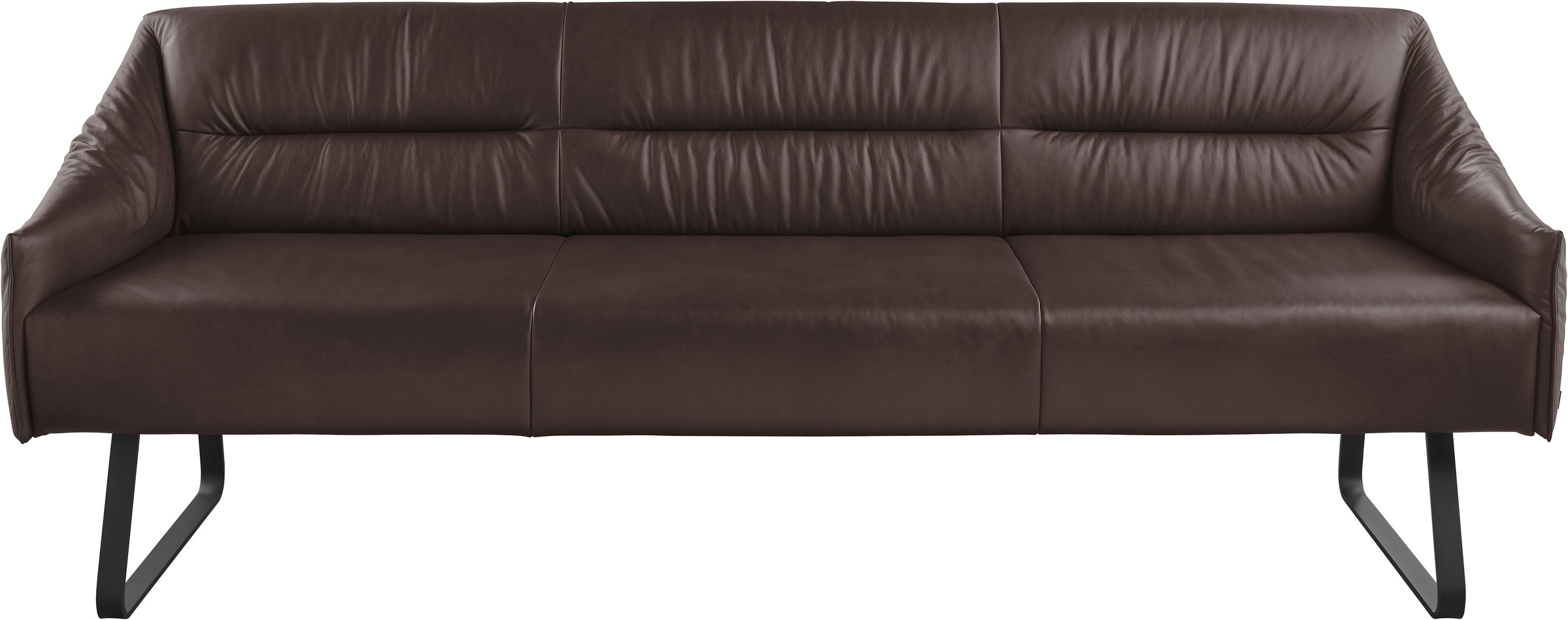 Musterring Essbank »JustB! SP500«, (1 St.), Metallkufe schwarz, verschiedene Farben, Breite 220 oder 250 cm