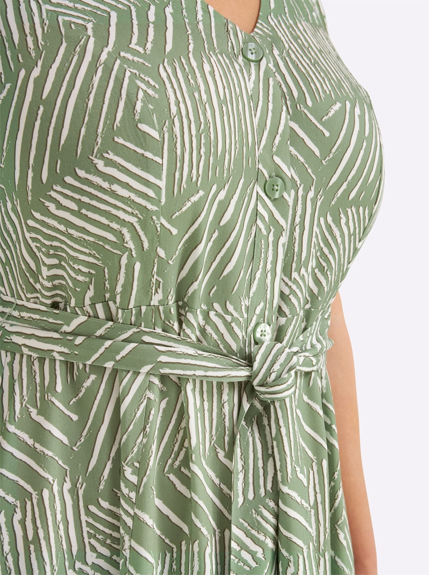 Sheego Maxikleid »Kleid« Nahttasche