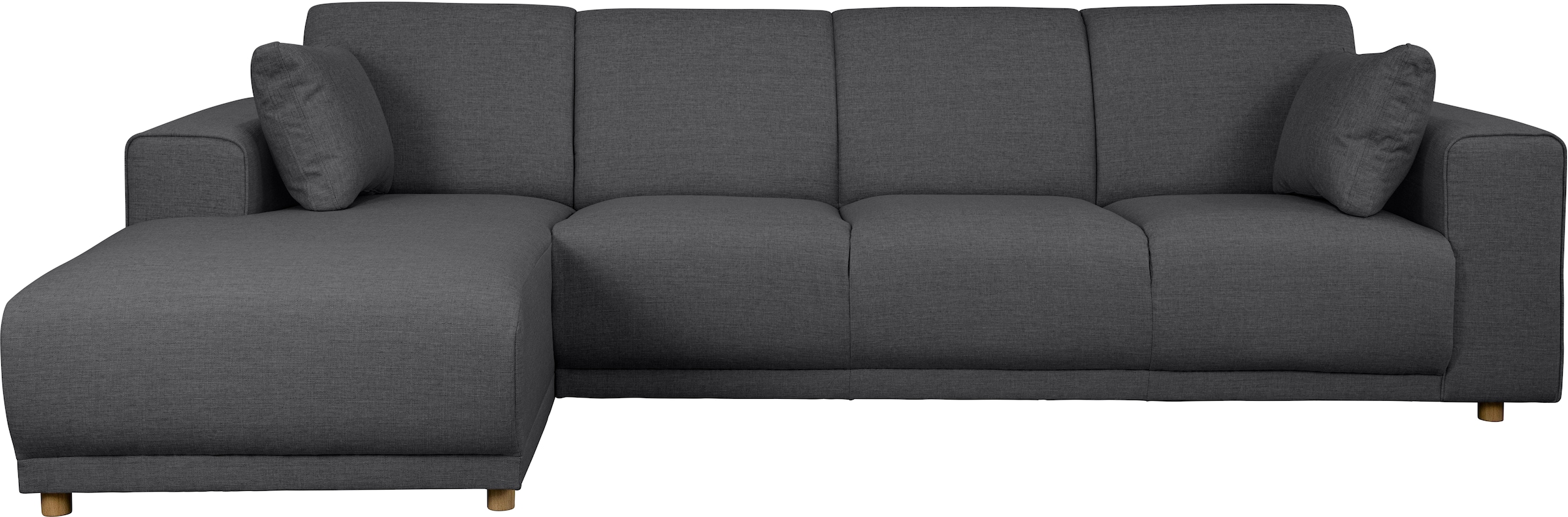 Home affaire Ecksofa »LEMPS wahlweise Recamiere links oder rechts L-Form«, incl. Zierkissen, Stellmaße 297x162 cm