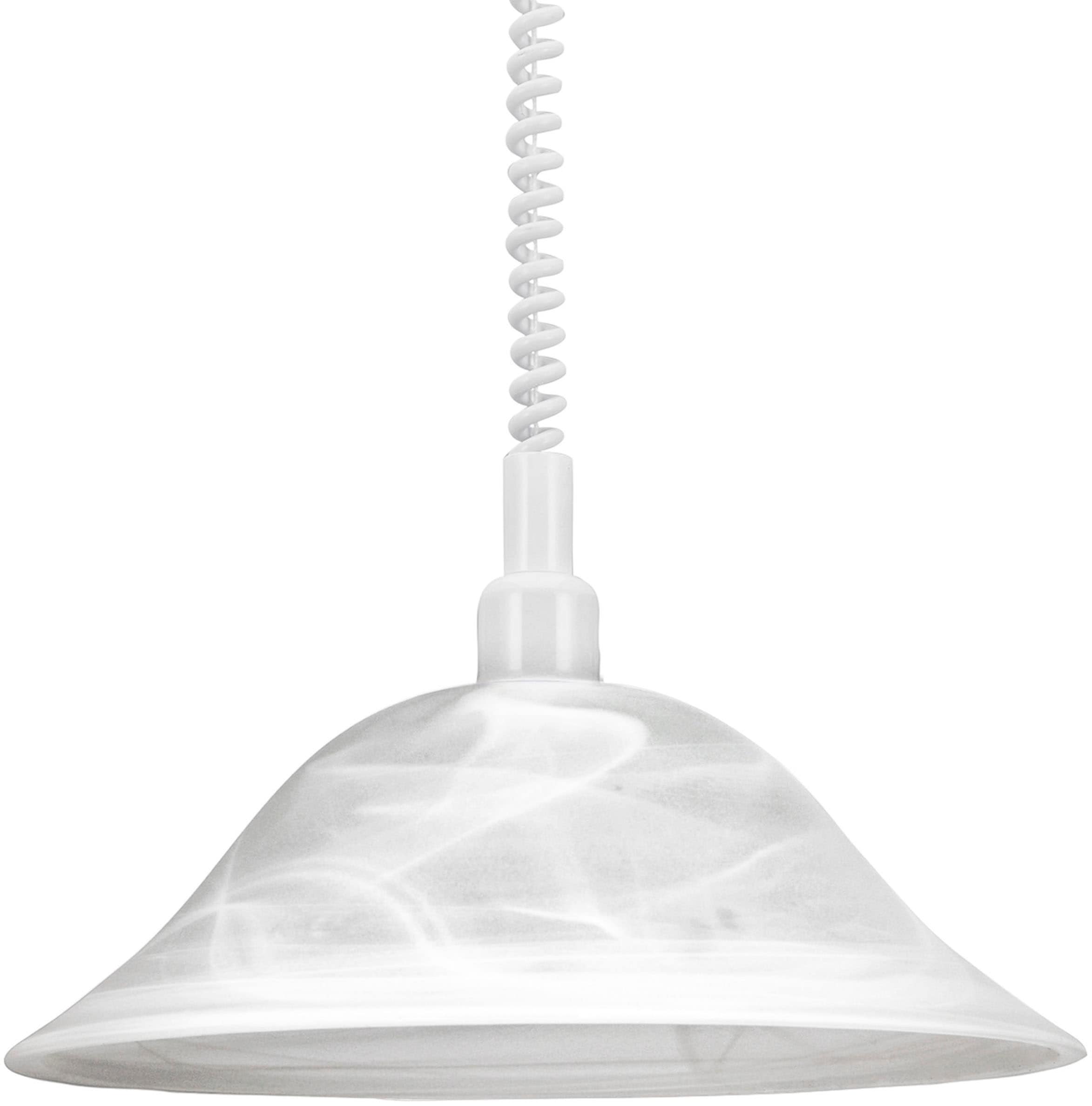 EGLO Pendelleuchte »ALESSANDRA«, 1 flammig, Leuchtmittel E27 | ohne Leuchtmittel, Hängelampe, Spiralkabel, höhenverstellbar, Küchenlampe, E27, Ø 38 cm